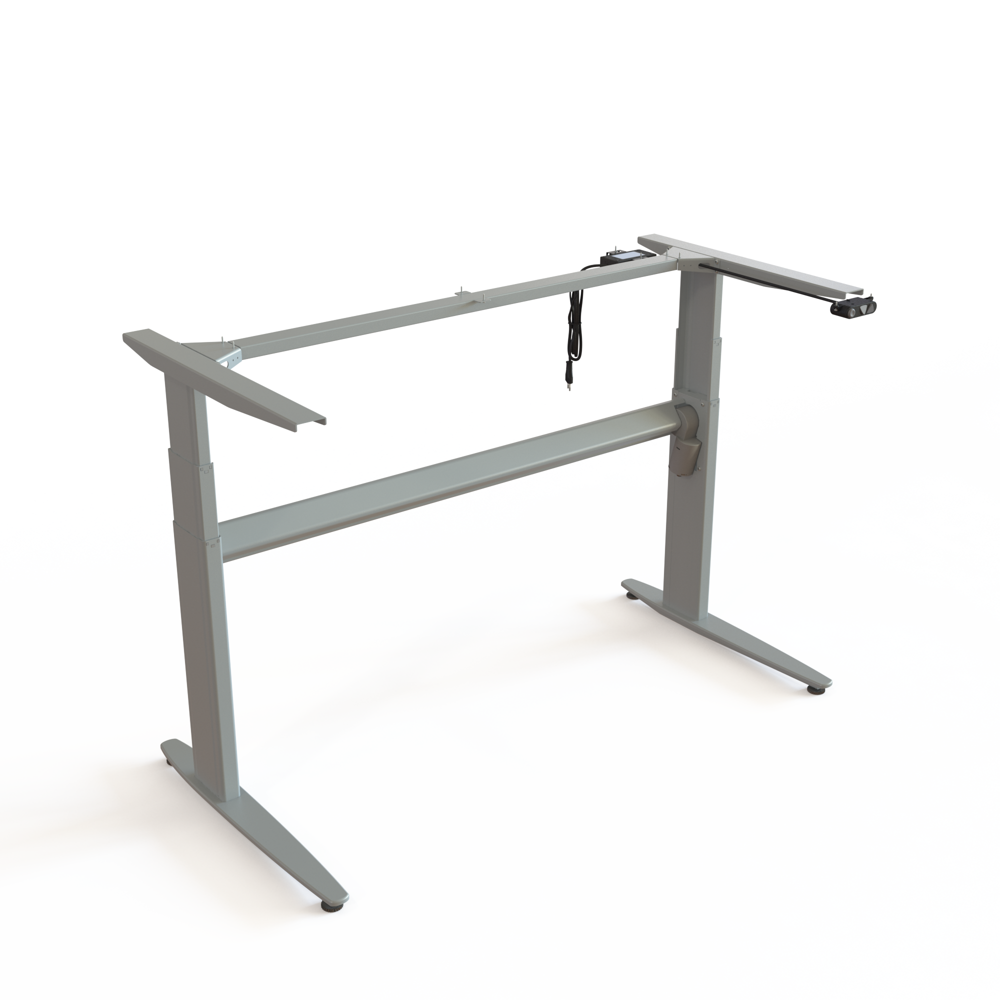 Electric Desk Frame | Width 133 cm | Silver