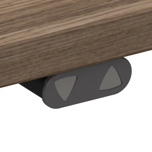 Electric Adjustable Desk | 140x80 cm | Walnut with chrome frame