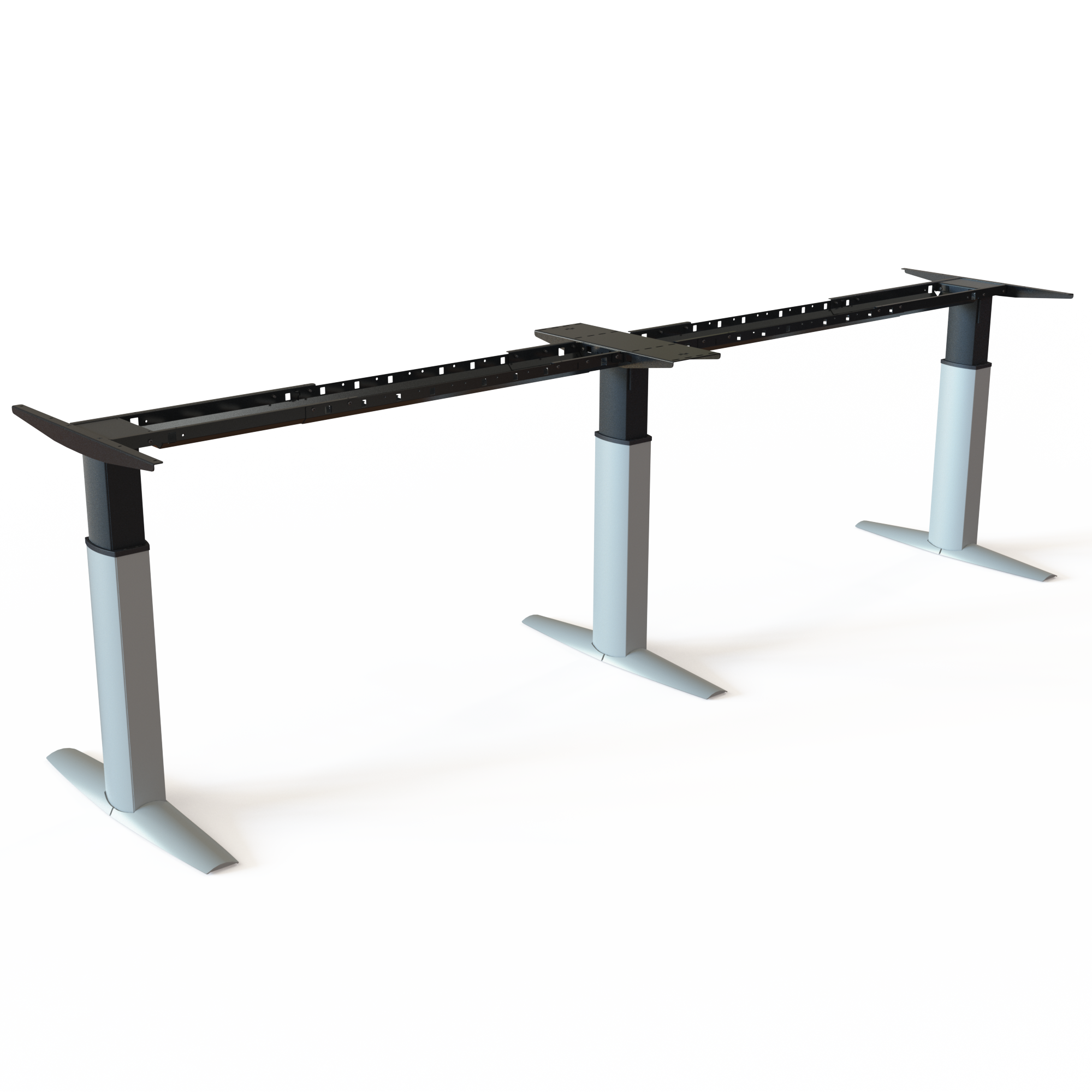 Electric Desk Frame | Width 400 cm | Silver