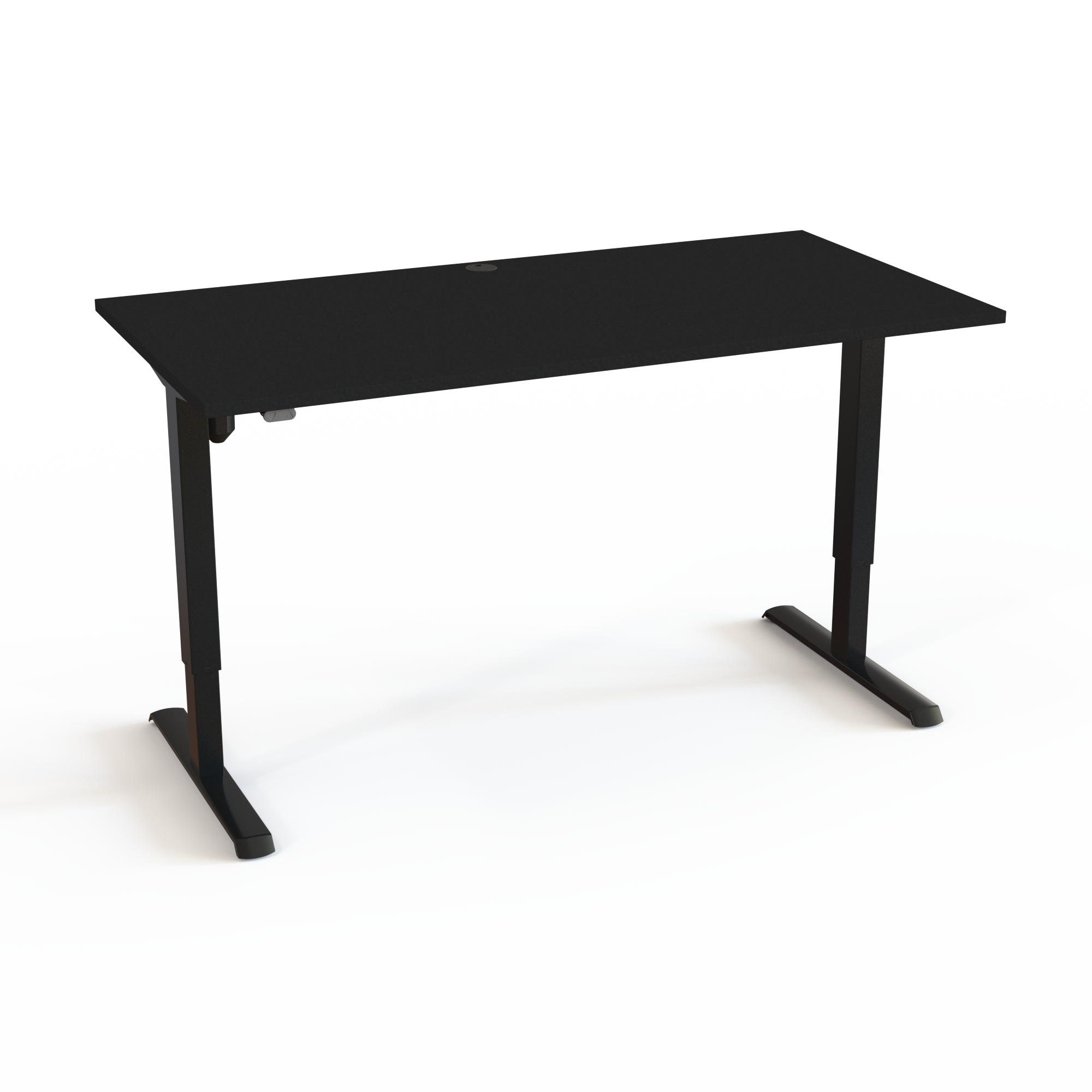 Sit/Stand Desk (Black, Black frame): Assembly in just 15 minutes (160x80 cm). Height 68118 cm. Max load 80 kg.