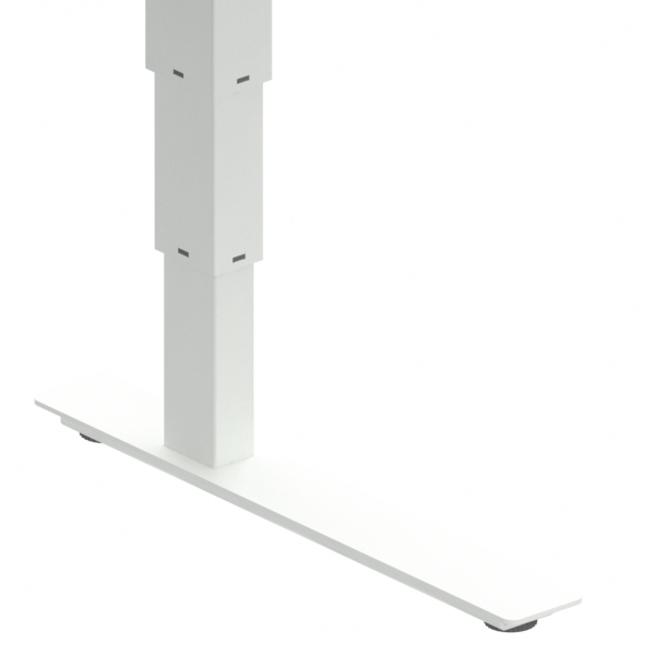 Electric Adjustable Desk | 160x160 cm | White with white frame