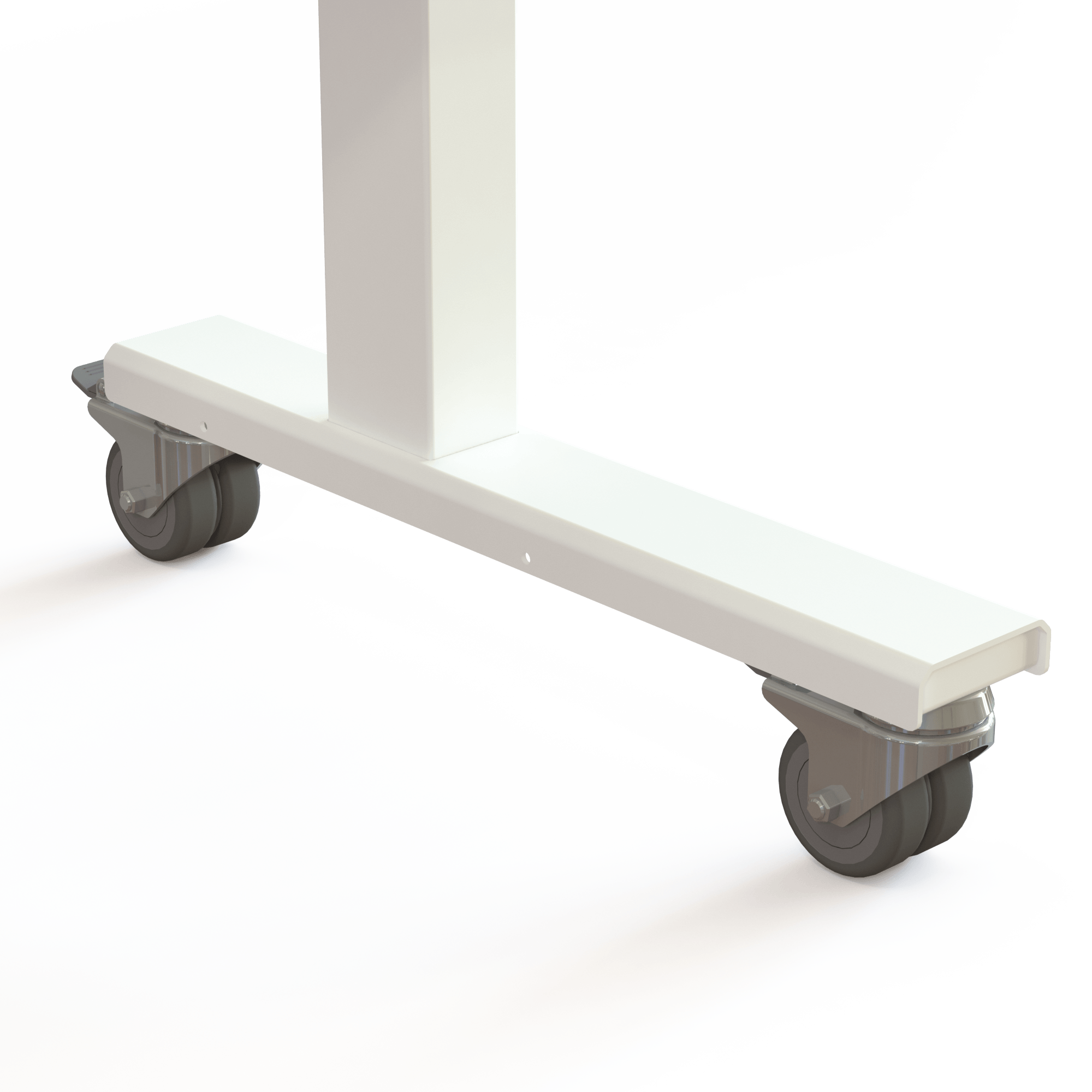 Electric Adjustable Desk | 160x80 cm | Walnut with white frame