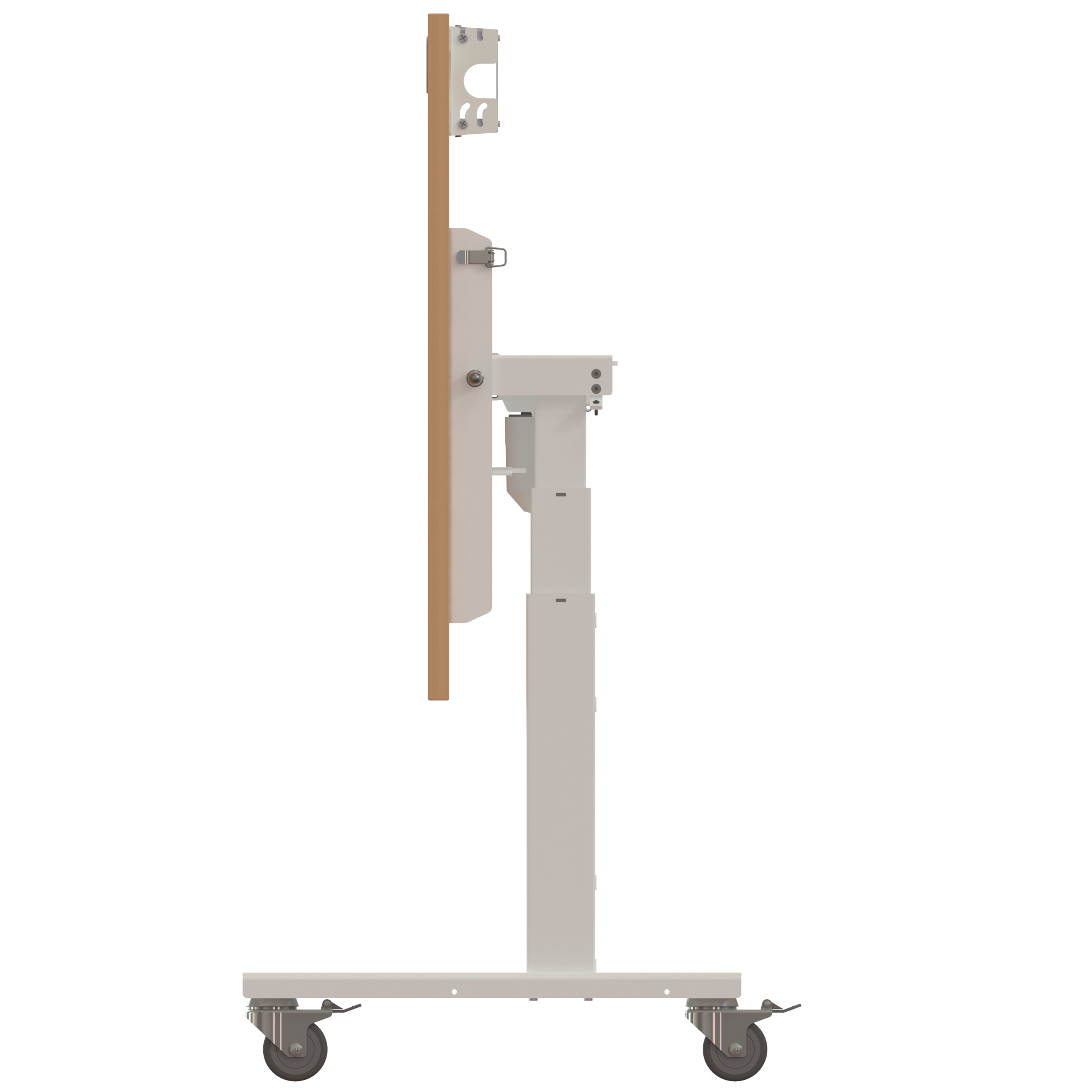 Ergonomic desk | 160x80 cm | Beech with white frame