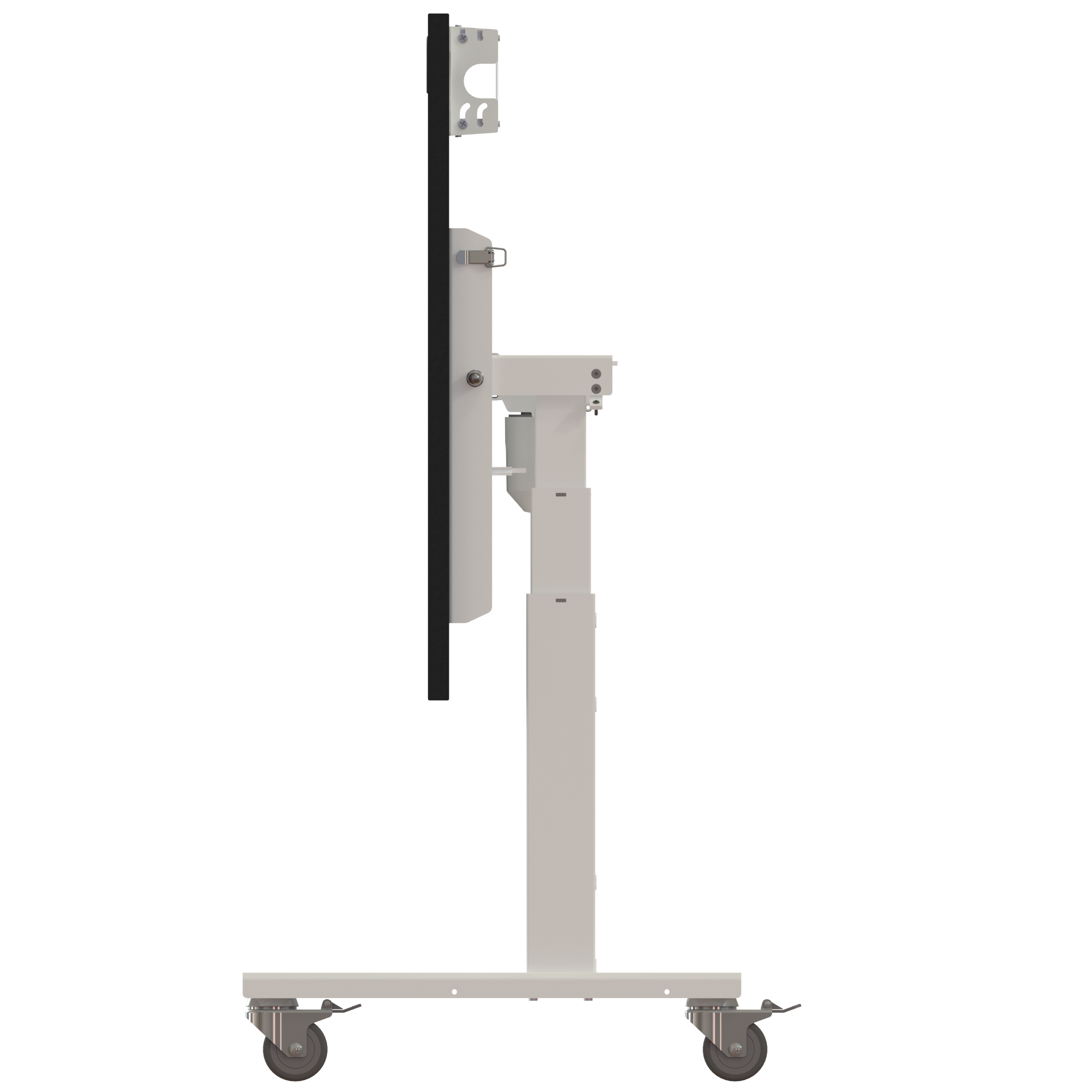 Ergonomic desk | 160x80 cm | Black  with white frame