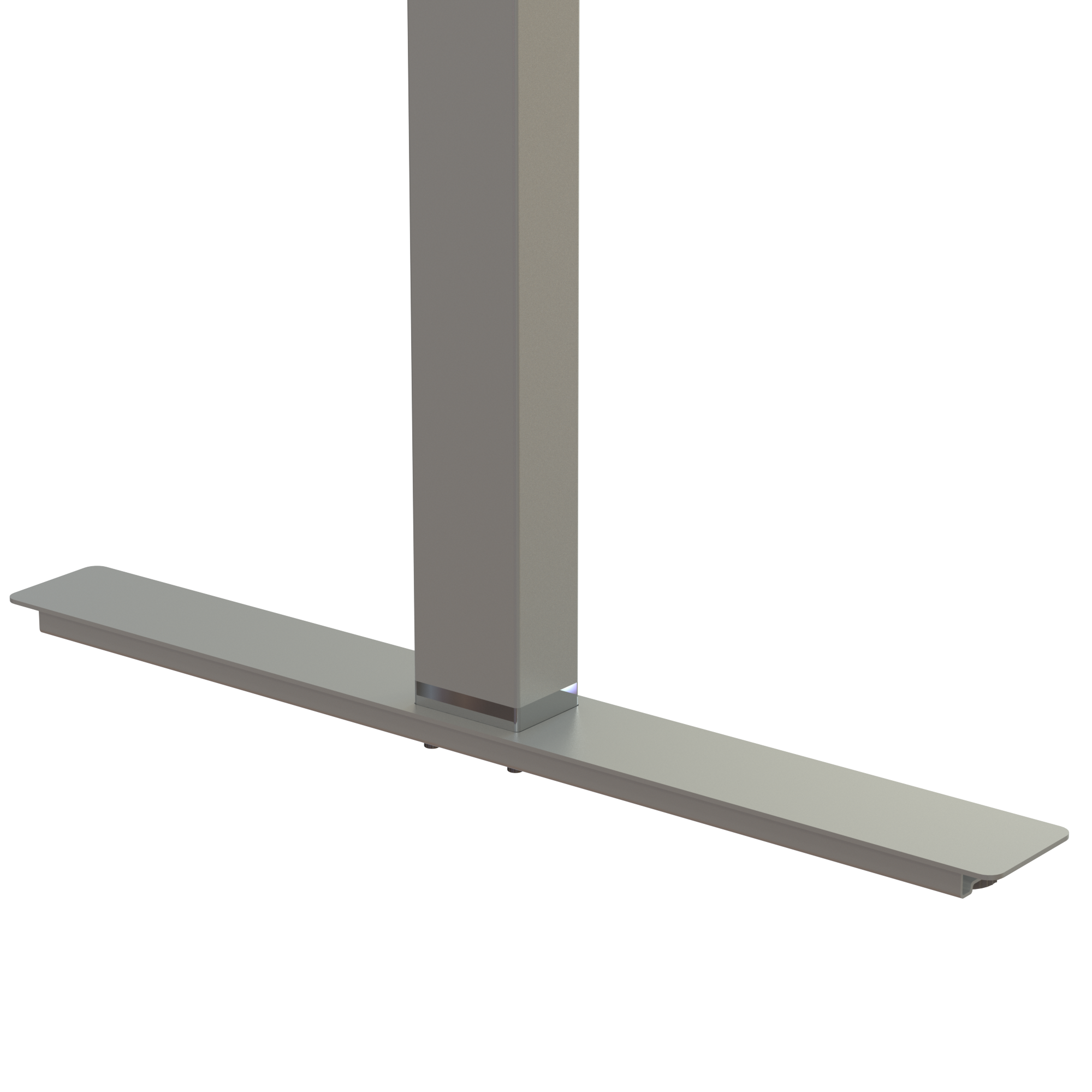 Ergonomic desk | 180x80 cm | White with silver frame