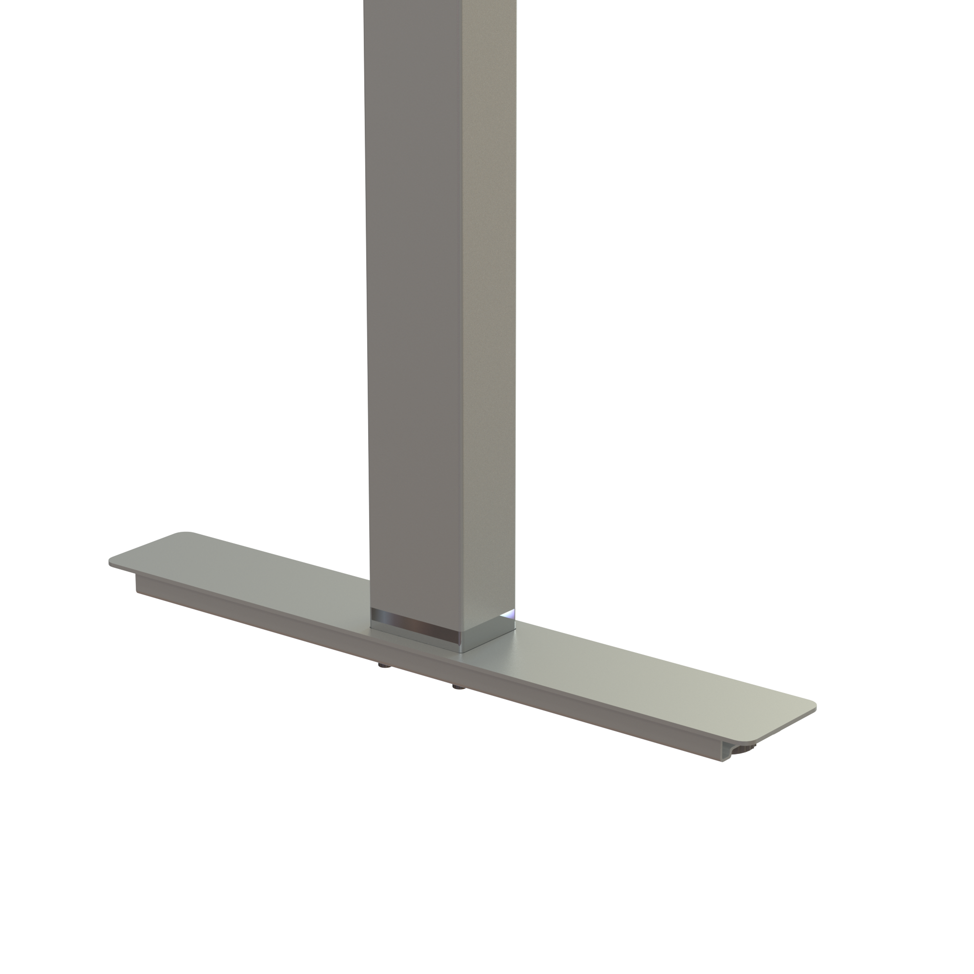 Ergonomic desk | 80x60 cm | White with silver frame