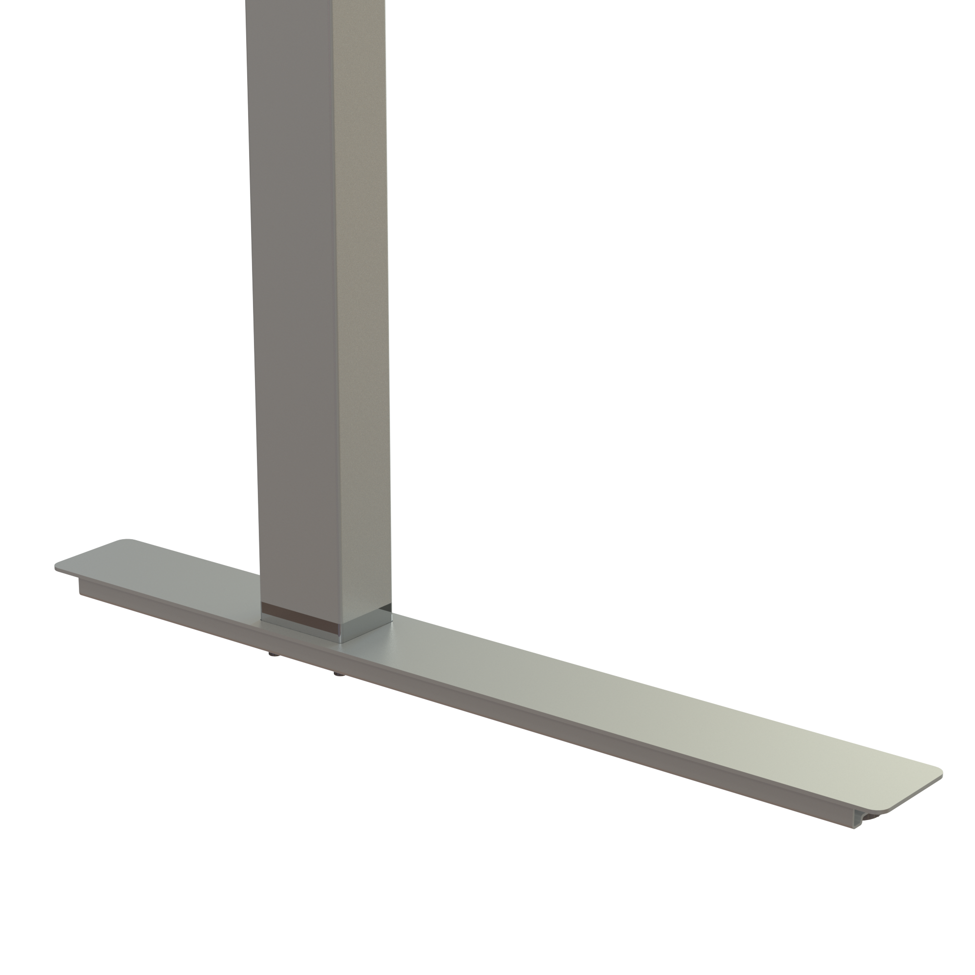 Ergonomic desk | 180x80 cm | White with silver frame