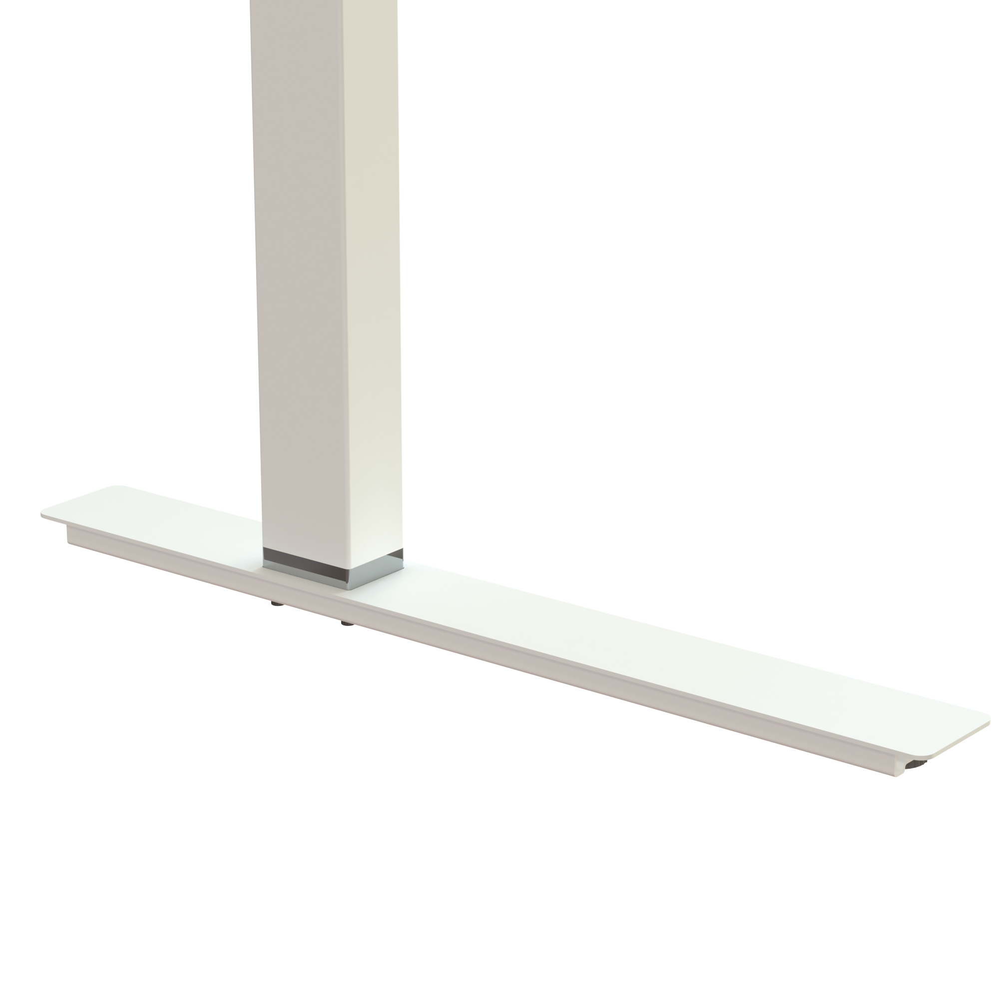 Ergonomic desk | 180x80 cm | White with white frame