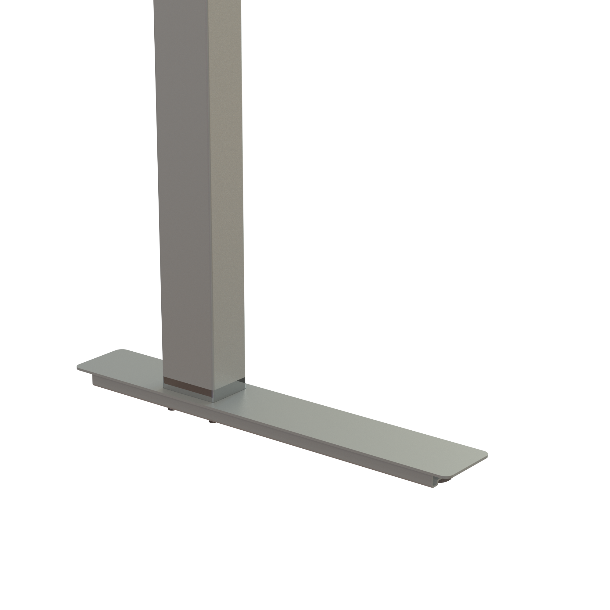 Ergonomic desk | 80x60 cm | White with silver frame