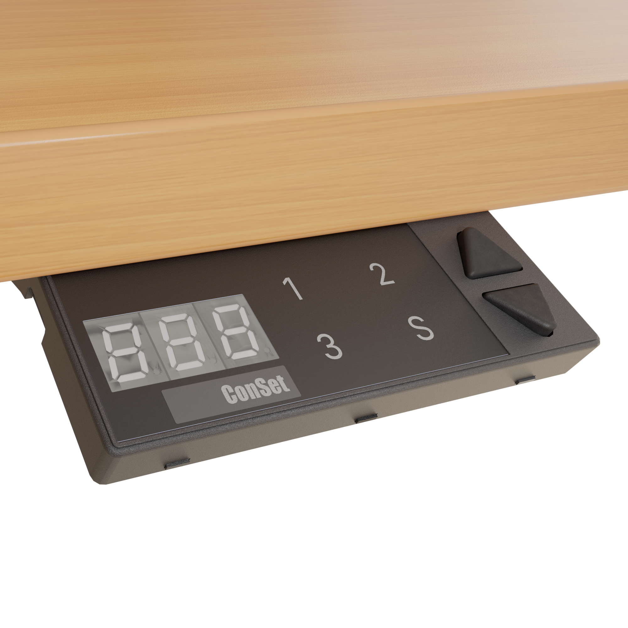 Ergonomic desk | 180x80 cm | Beech with black frame