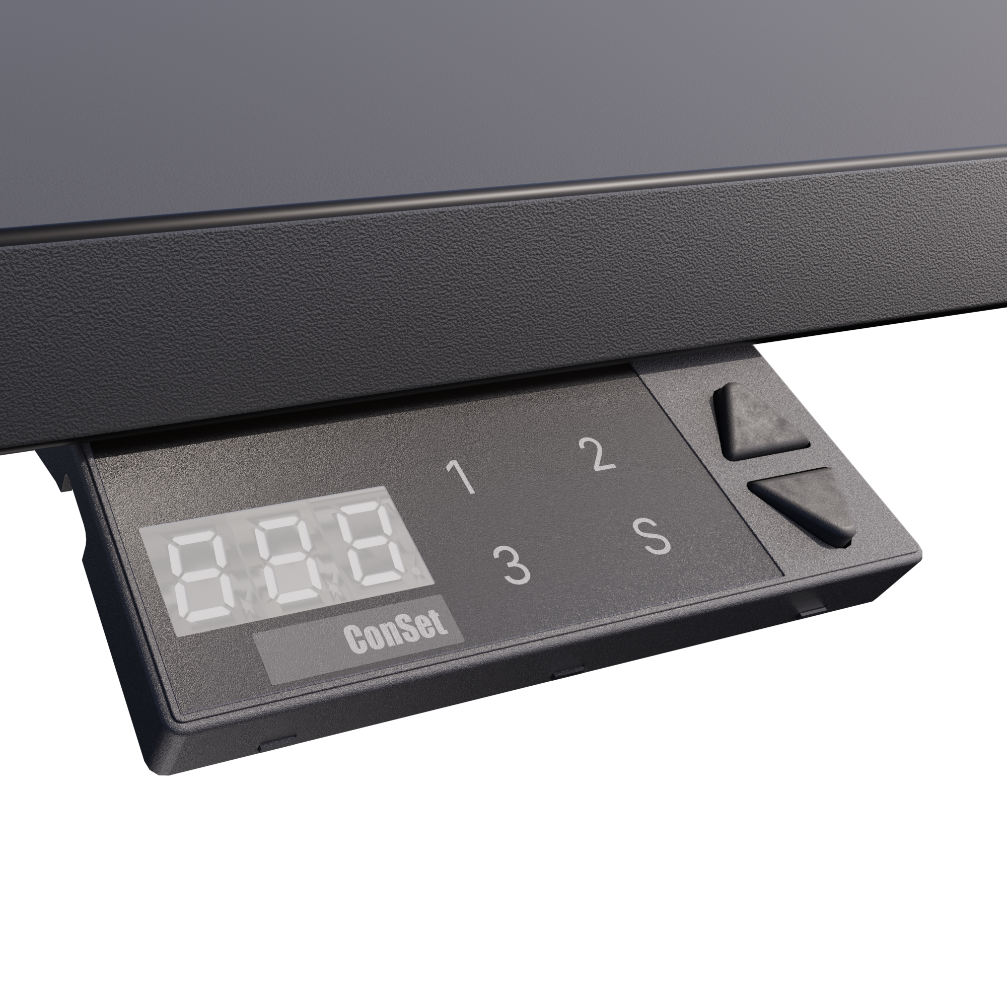 Ergonomic desk | 180x80 cm | Black  with black frame