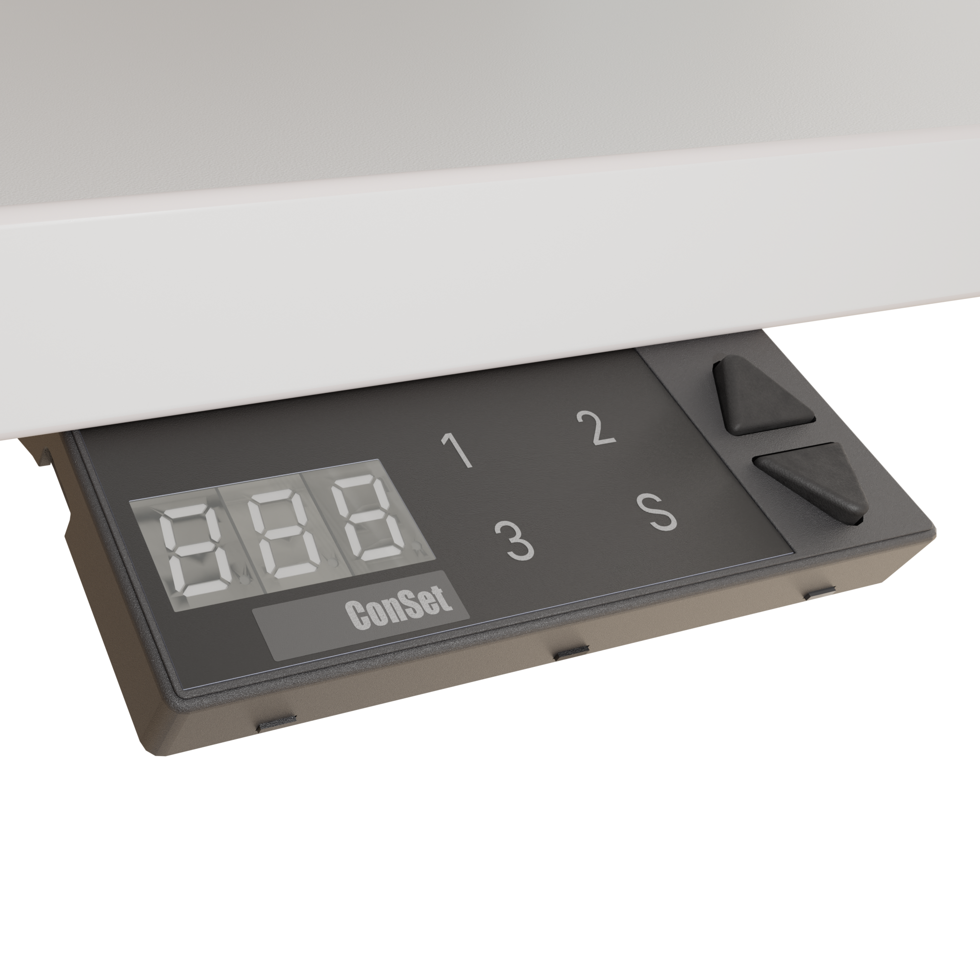 Ergonomic desk | 180x80 cm | White with white frame