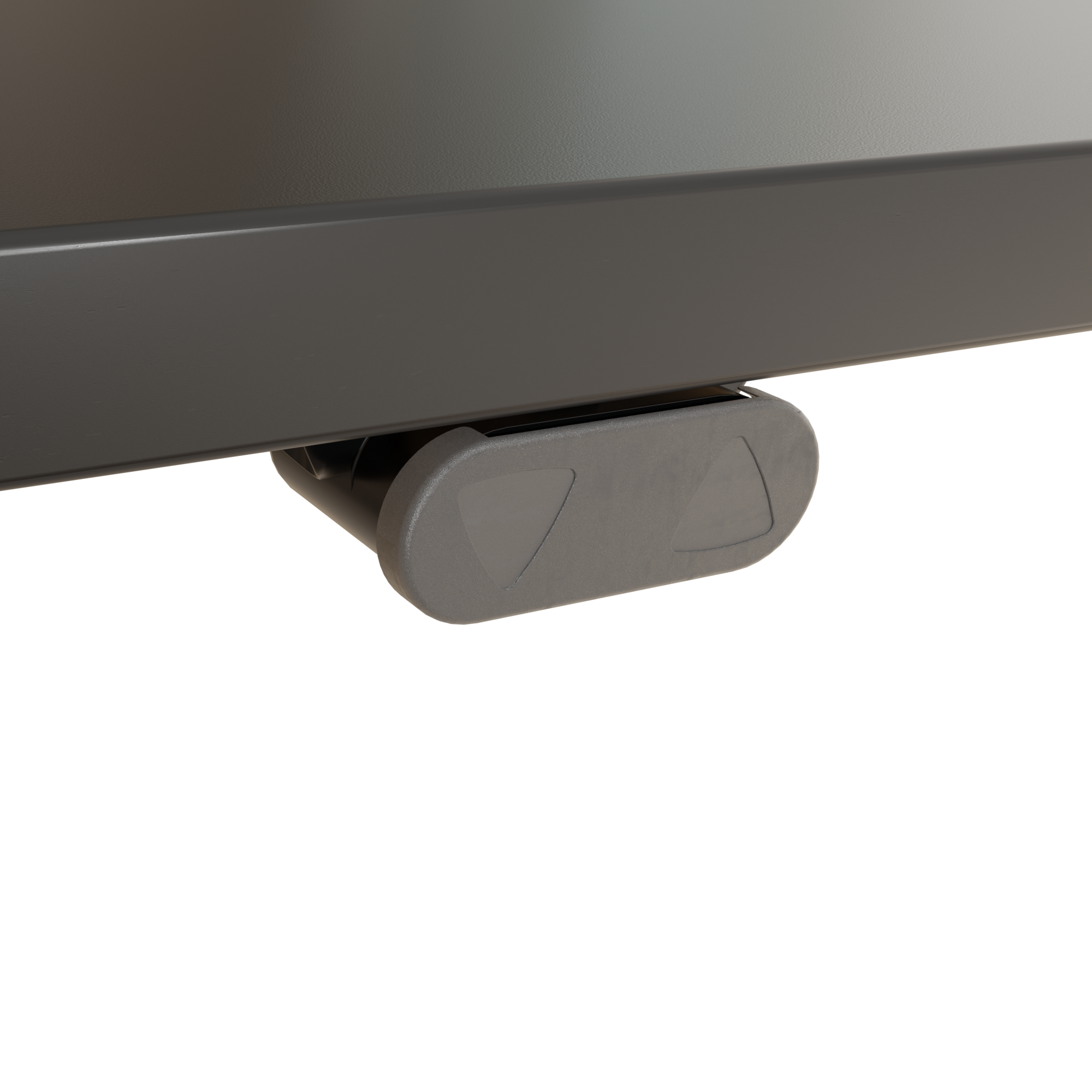 Ergonomic desk | 160x80 cm | Black  with white frame