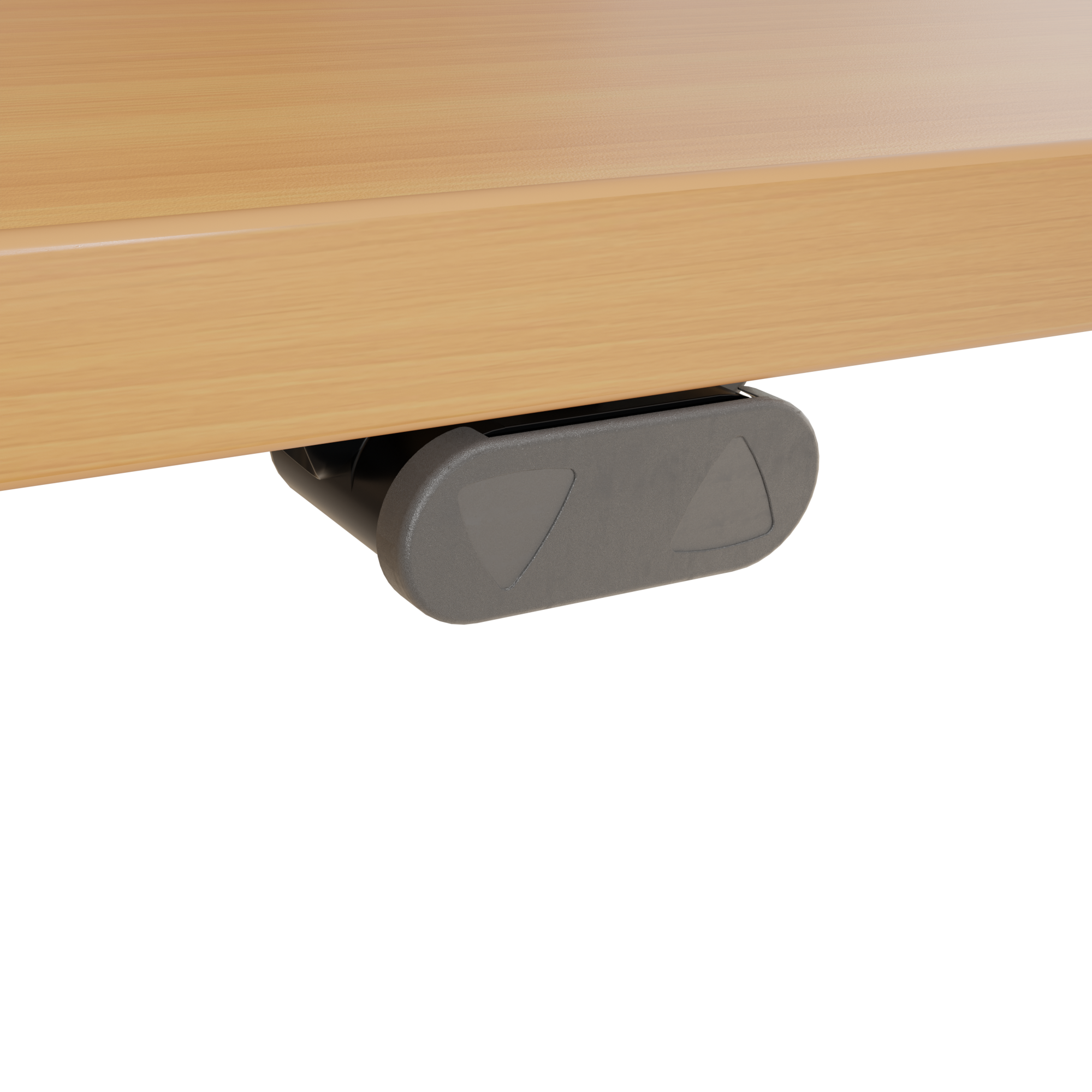Ergonomic desk | 180x80 cm | Beech with silver frame