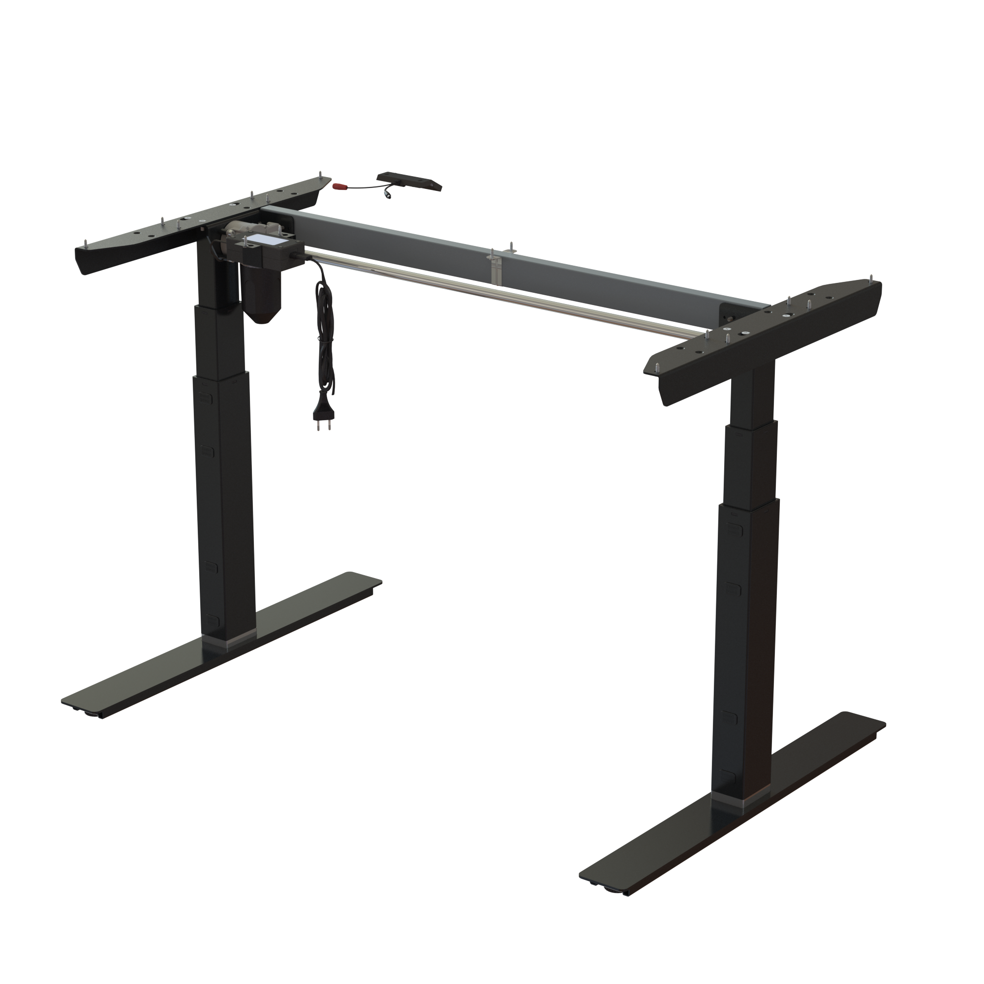 Ergonomic desk frame | Width 112 cm | Black 