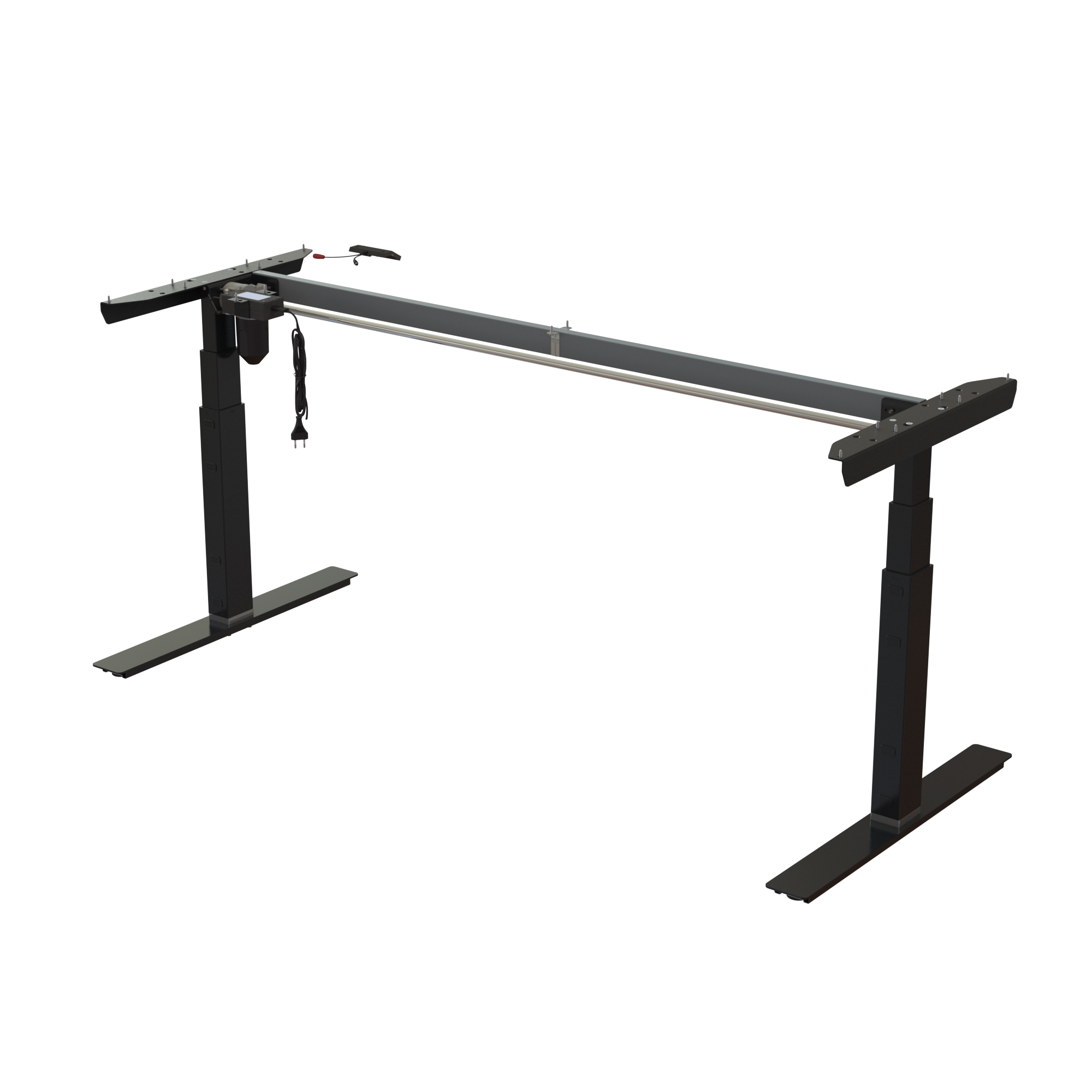 Ergonomic desk frame | Width 172 cm | Black 