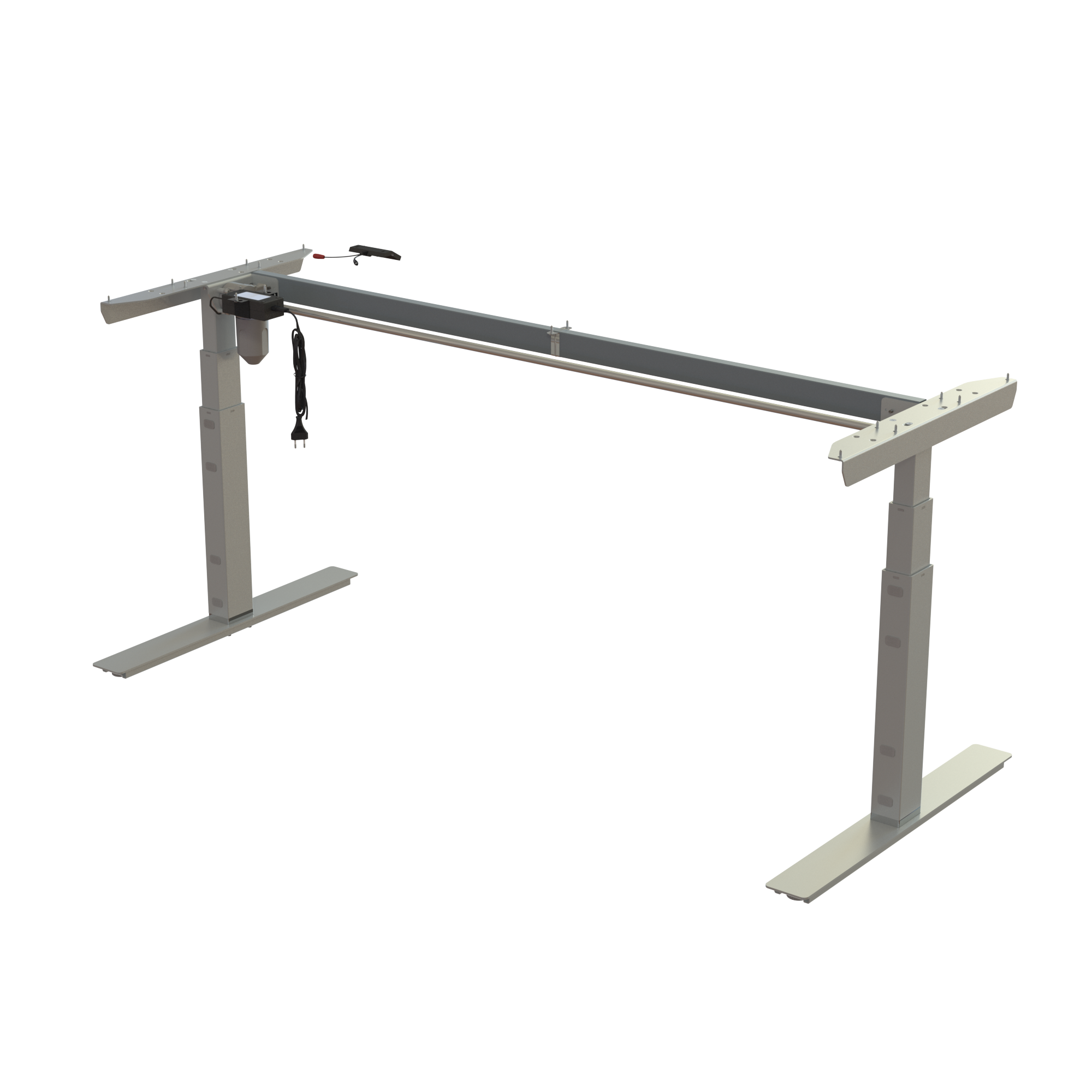 Ergonomic desk frame | Width 172 cm | Silver