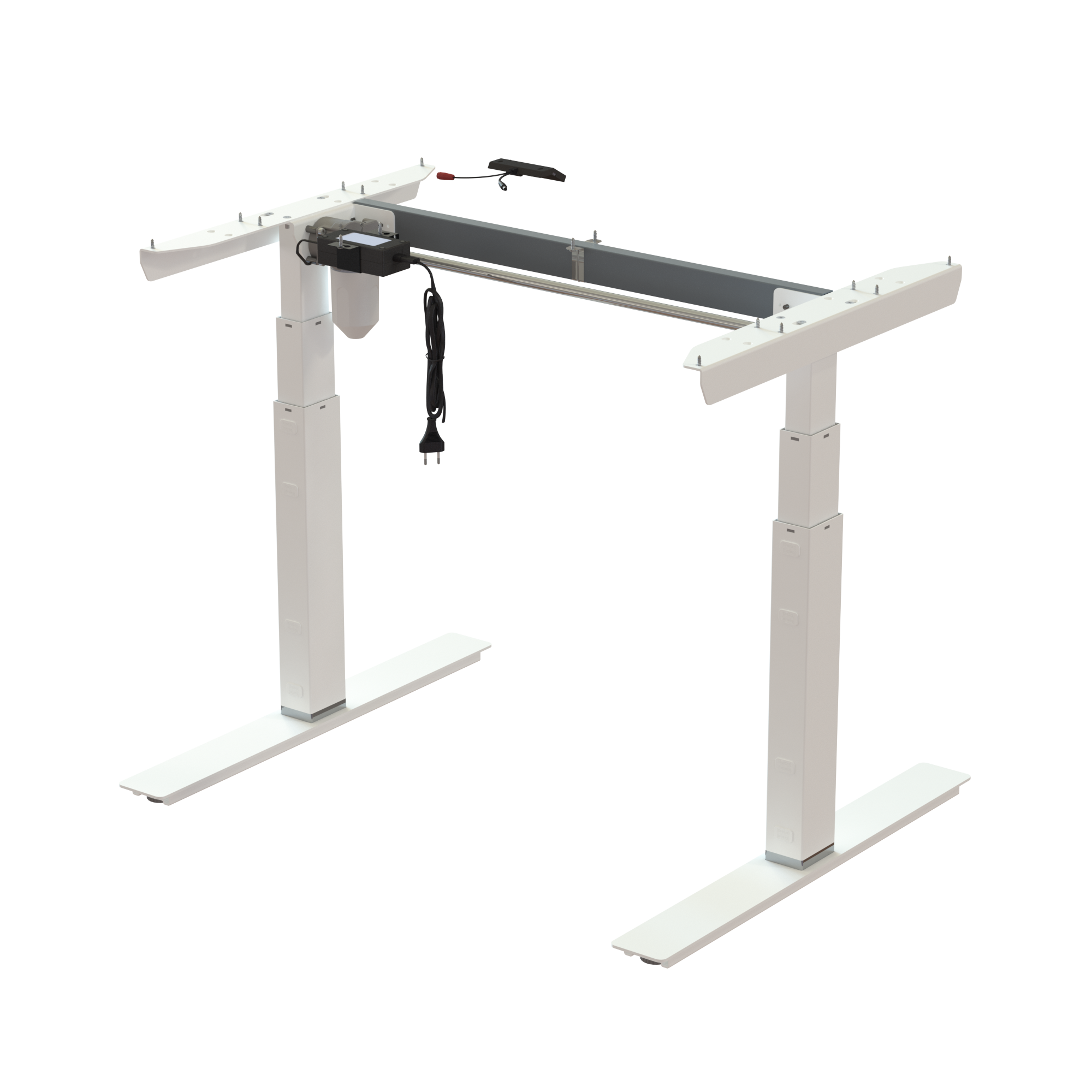Ergonomic desk frame | Width 092 cm | White