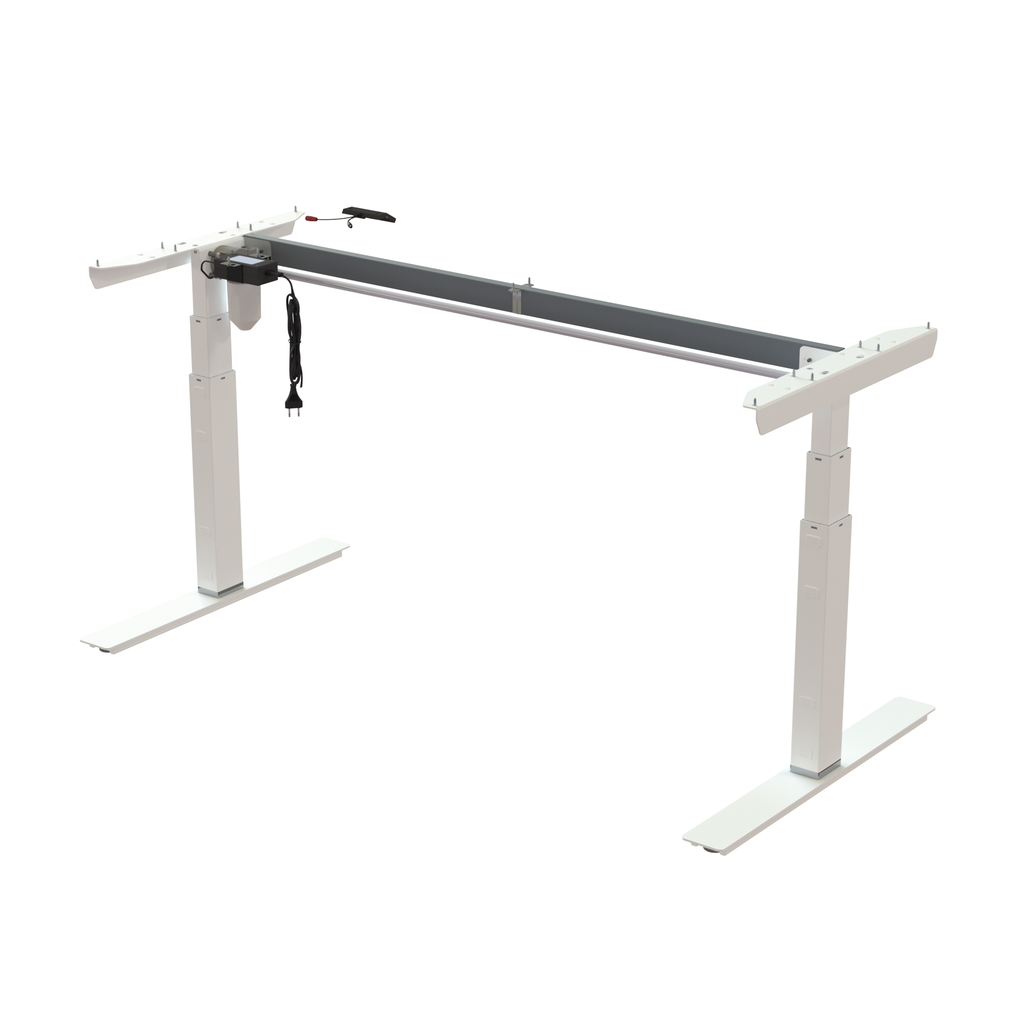Ergonomic desk frame | Width 152 cm | White