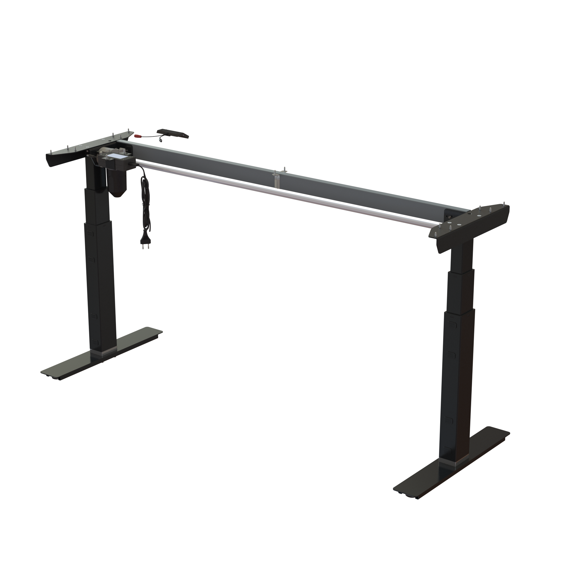 Ergonomic desk frame | Width 152 cm | Black 