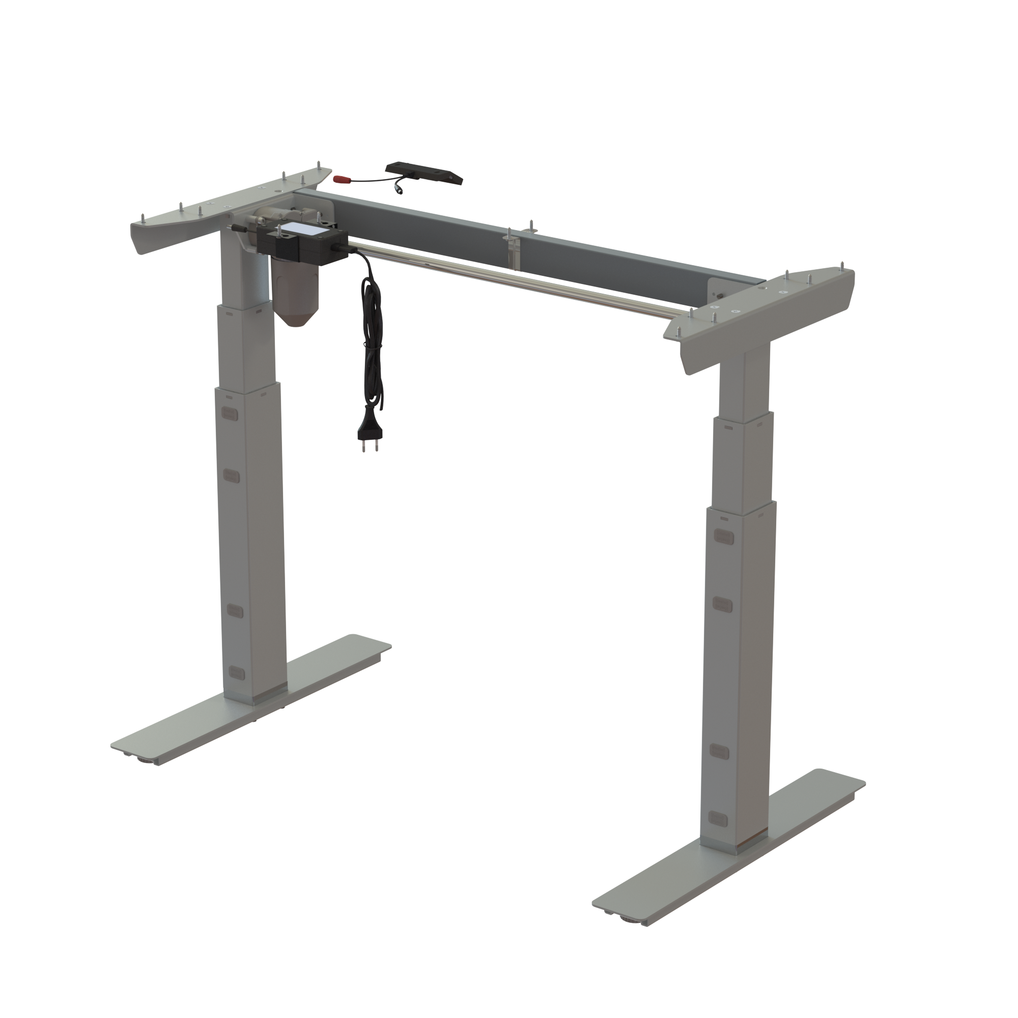 Ergonomic desk frame | Width 092 cm | Silver
