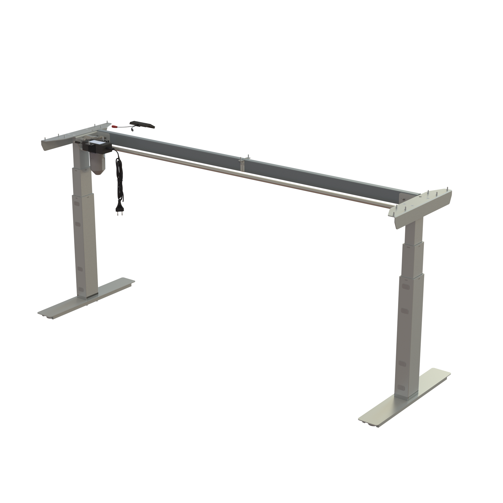 Ergonomic desk frame | Width 172 cm | Silver