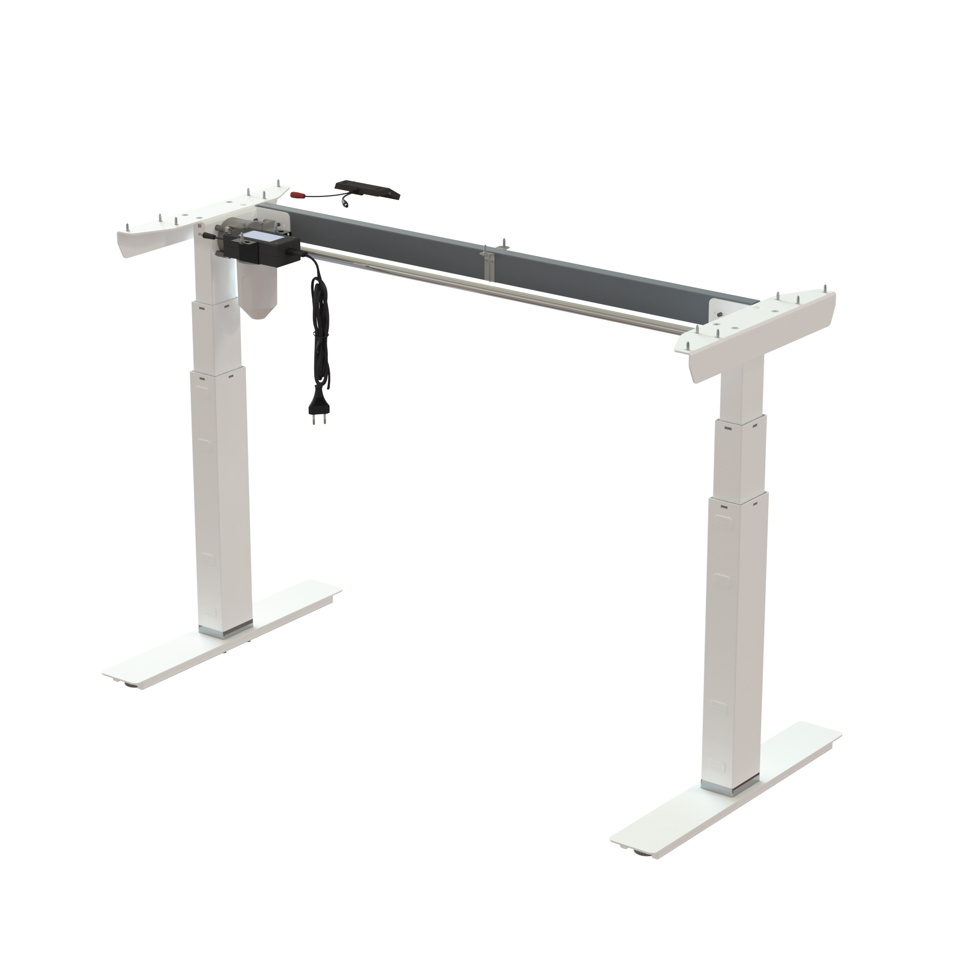Ergonomic desk frame | Width 112 cm | White