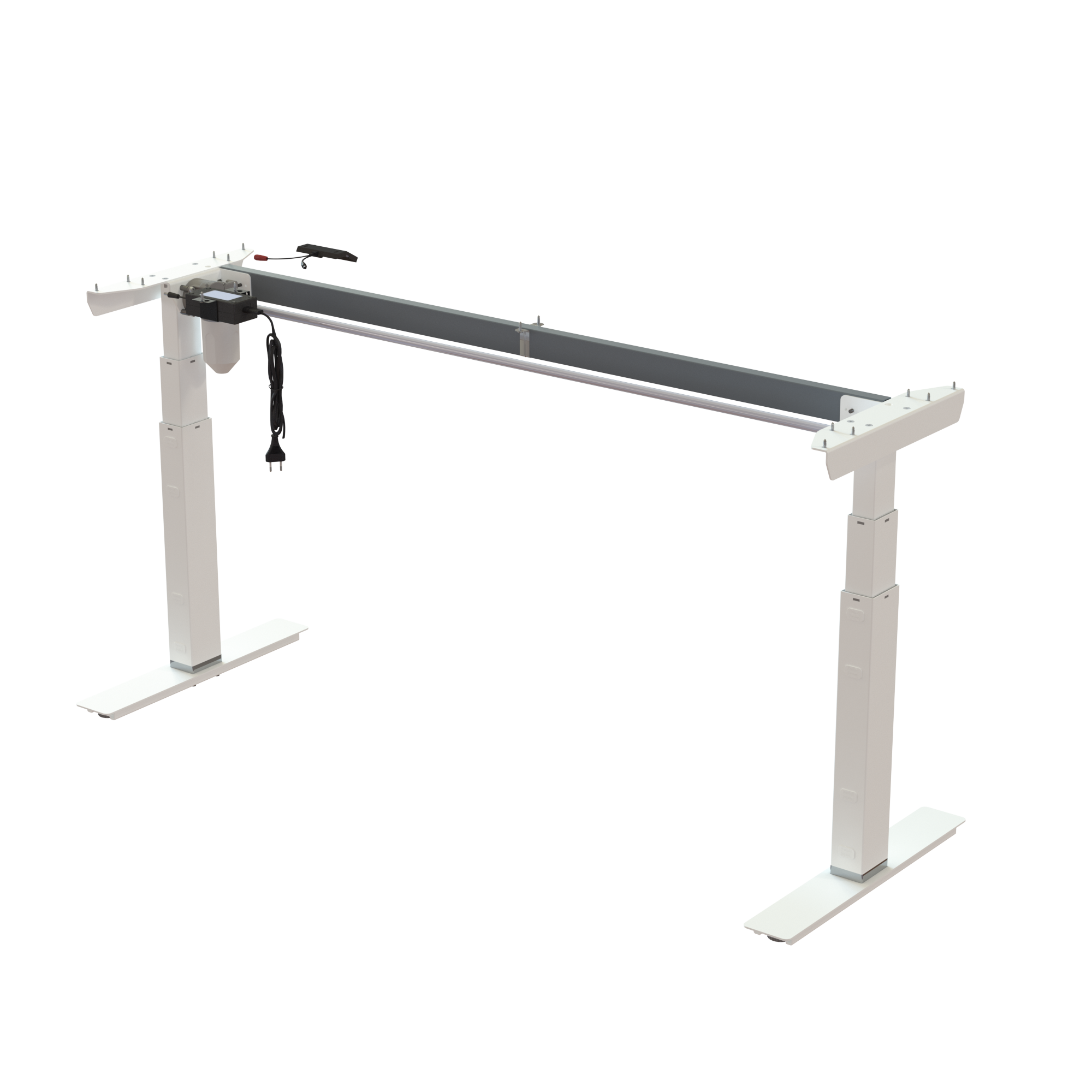 Ergonomic desk frame | Width 152 cm | White