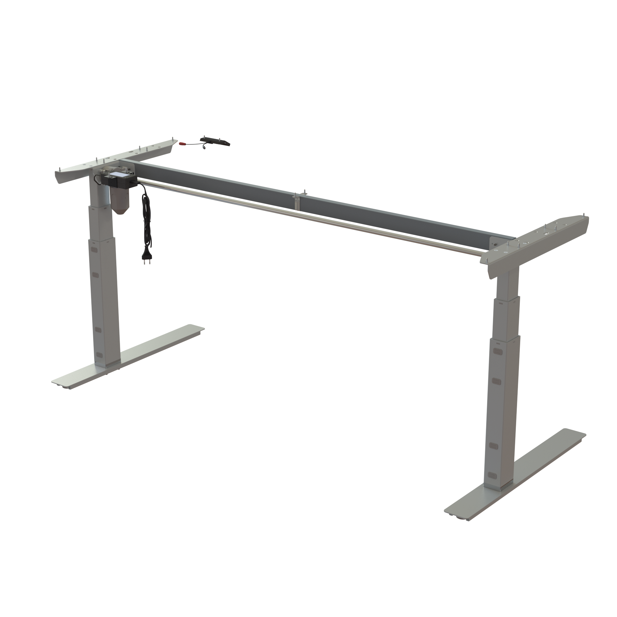 Ergonomic desk frame | Width 172 cm | Silver