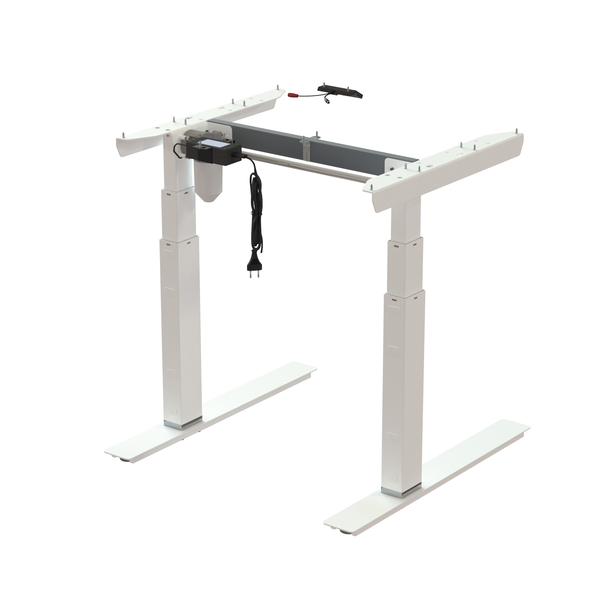 Ergonomic desk frame | Width 072 cm | White