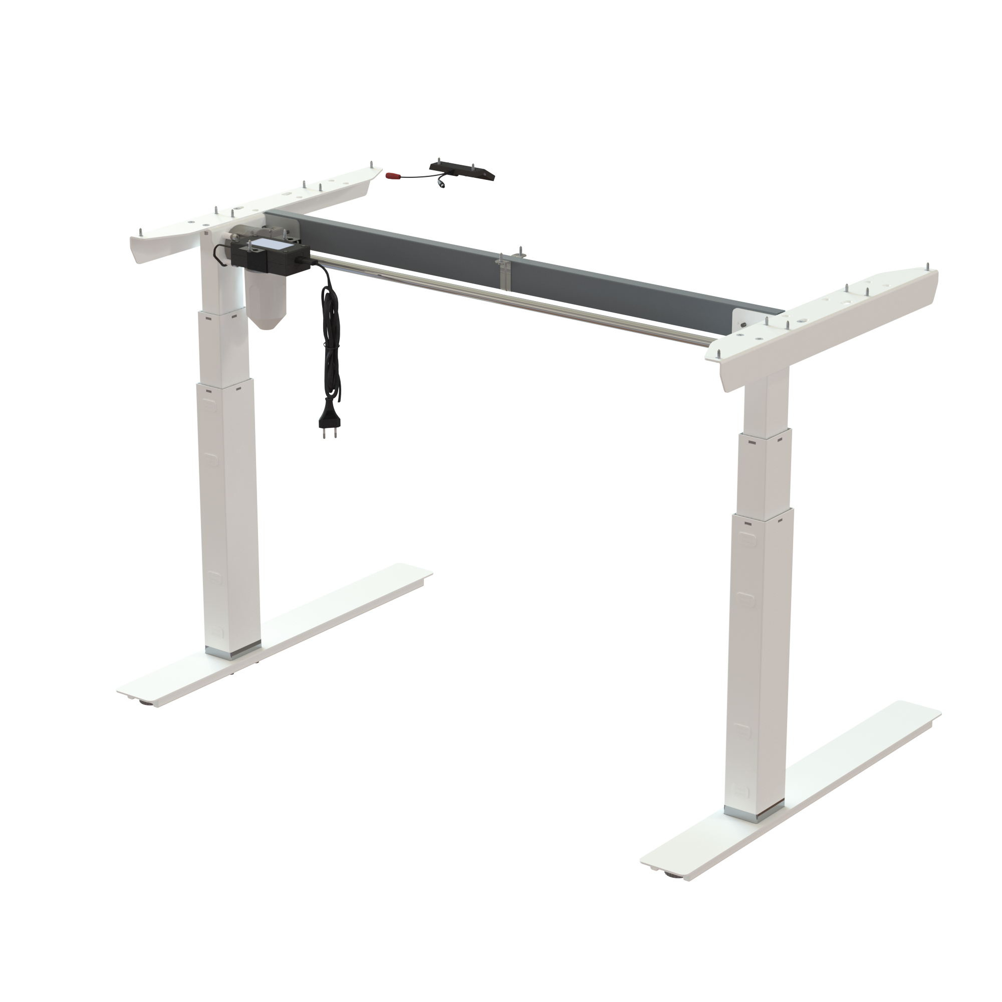 Ergonomic desk frame | Width 112 cm | White