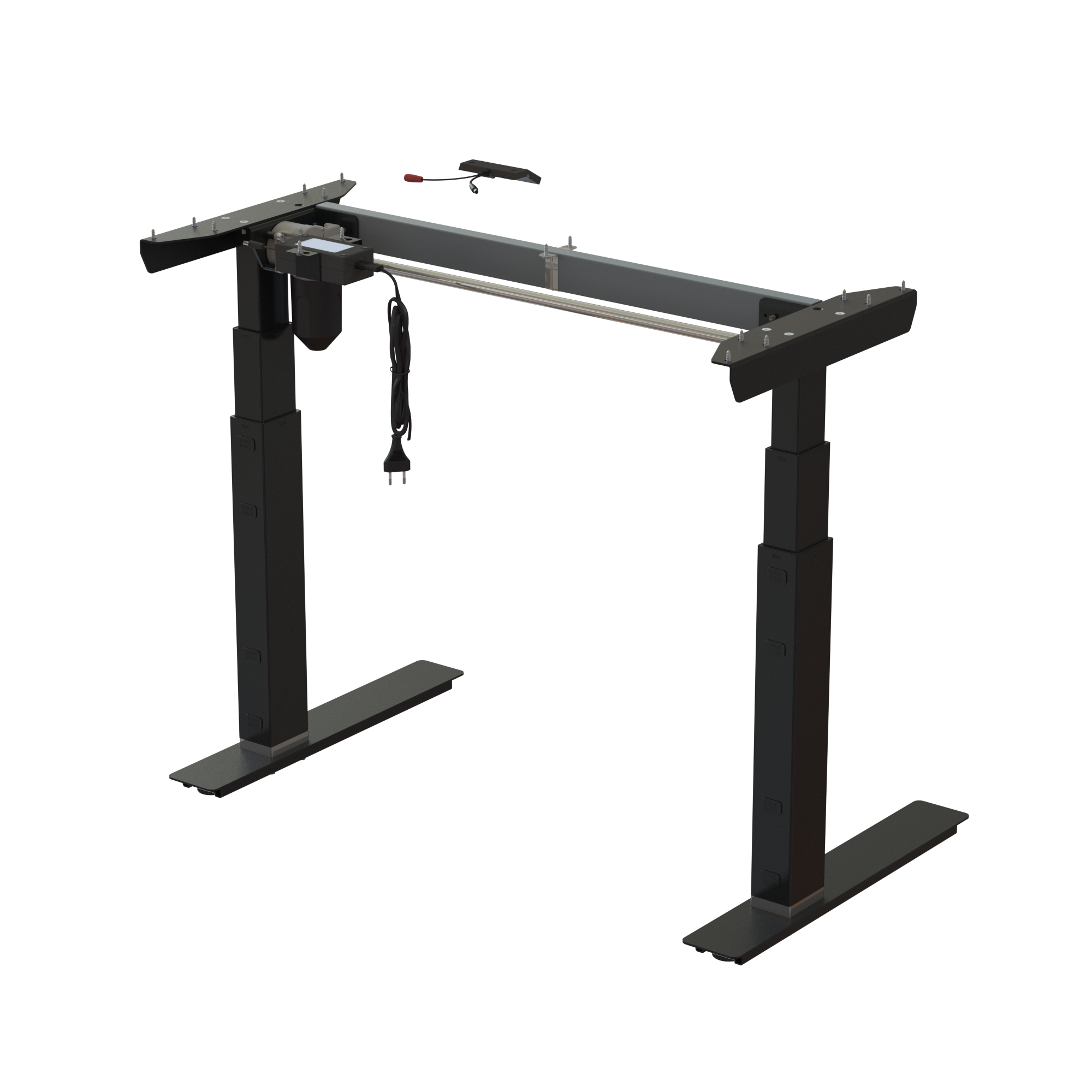 Ergonomic desk frame | Width 092 cm | Black 