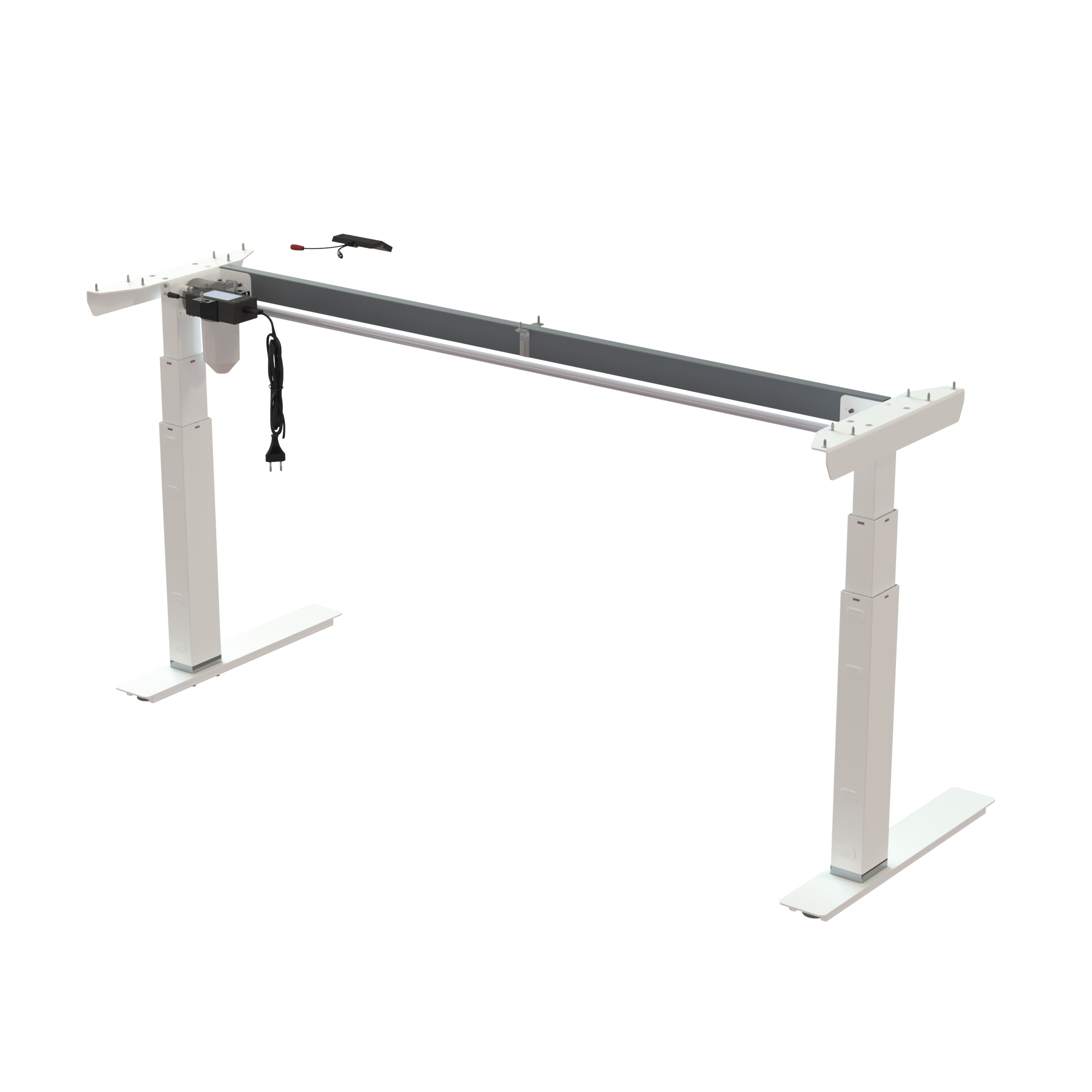 Ergonomic desk frame | Width 152 cm | White