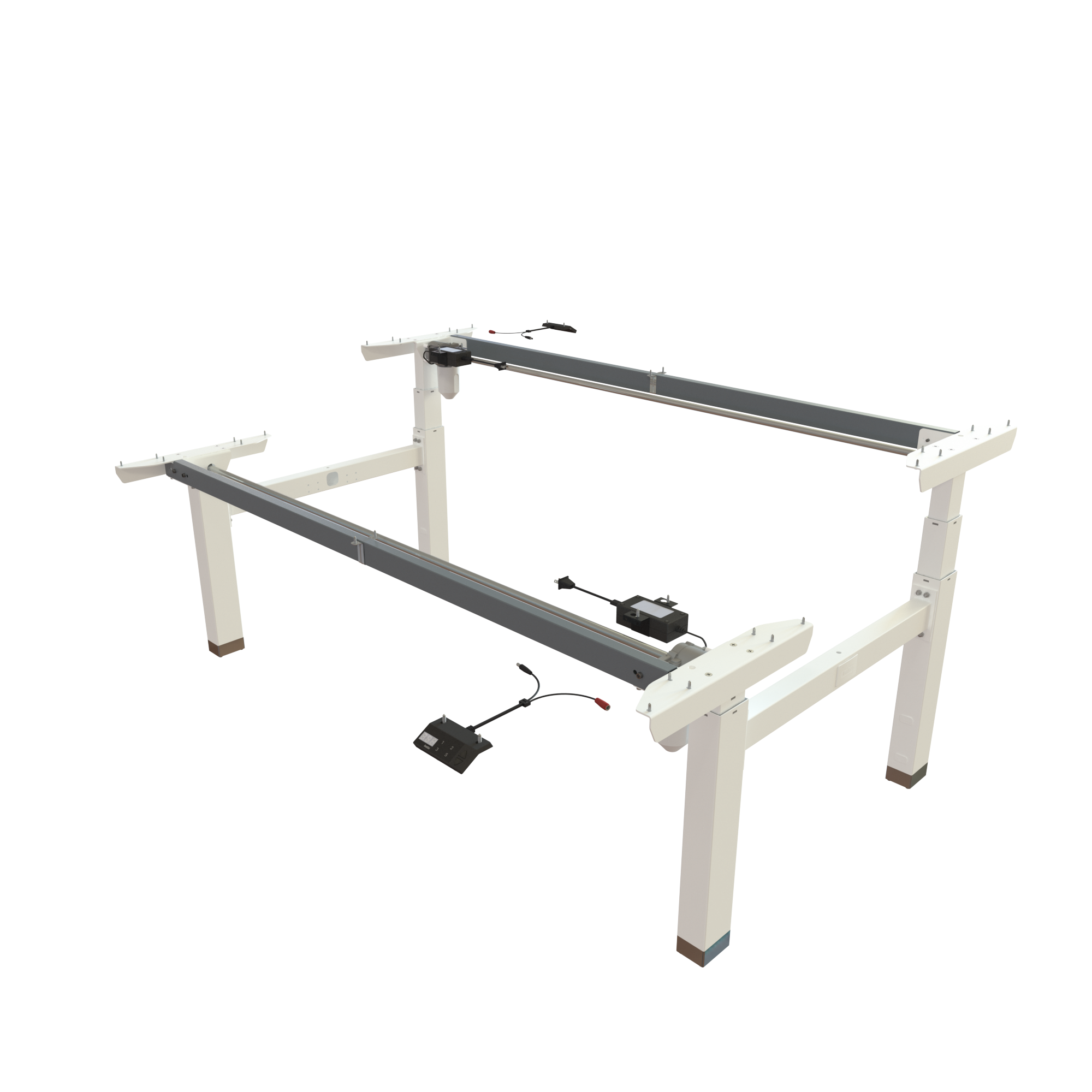 Ergonomic desk frame | Width 172 cm | White