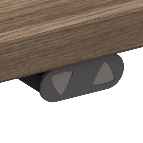 Electric Adjustable Desk | 100x60 cm | Walnut with black frame