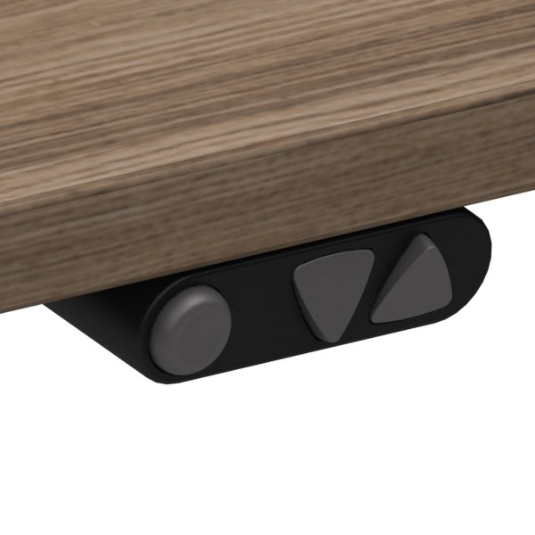Electric Adjustable Desk | 140x80 cm | Walnut with silver frame