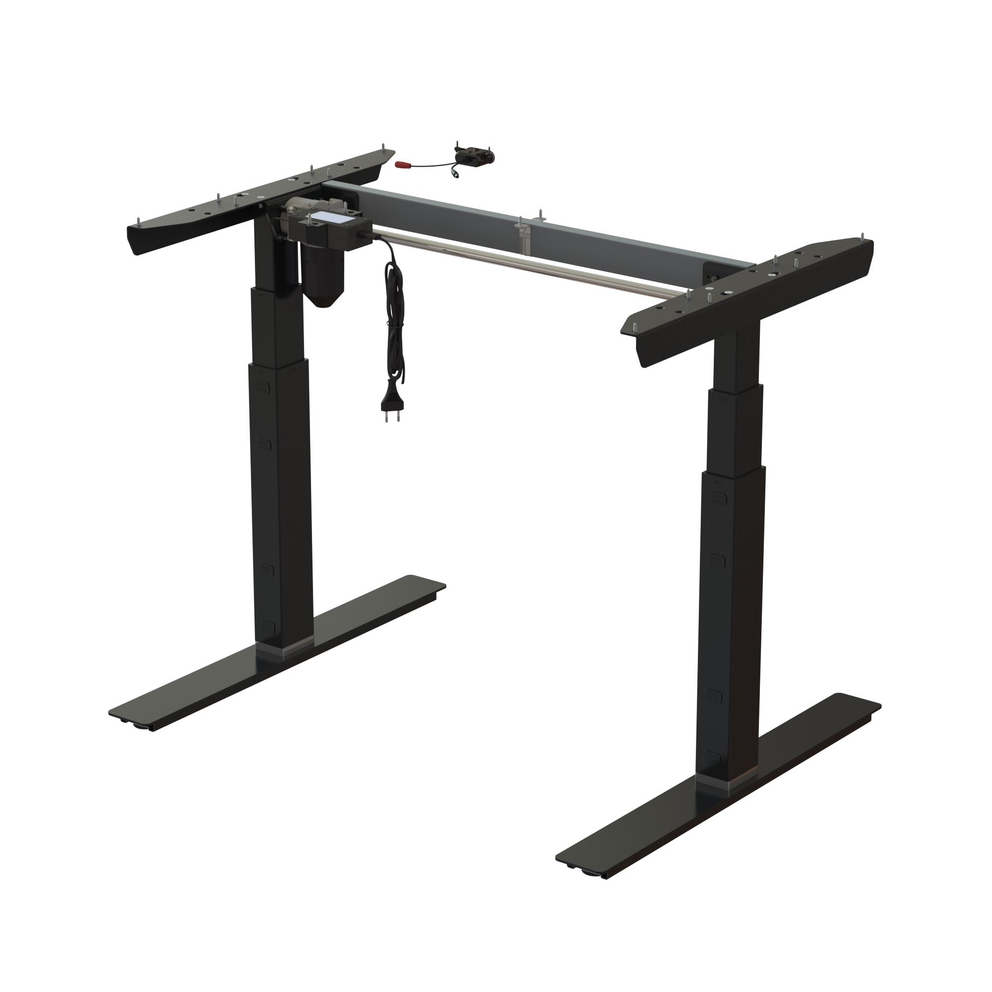 Ergonomic desk frame | Width 092 cm | Black 
