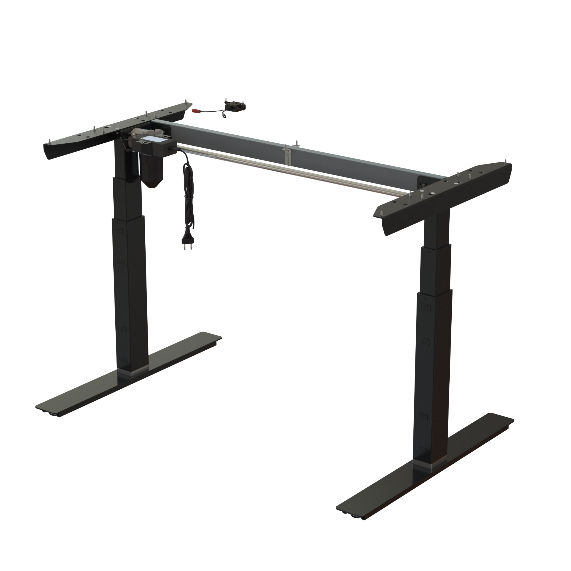 Ergonomic desk frame | Width 112 cm | Black 