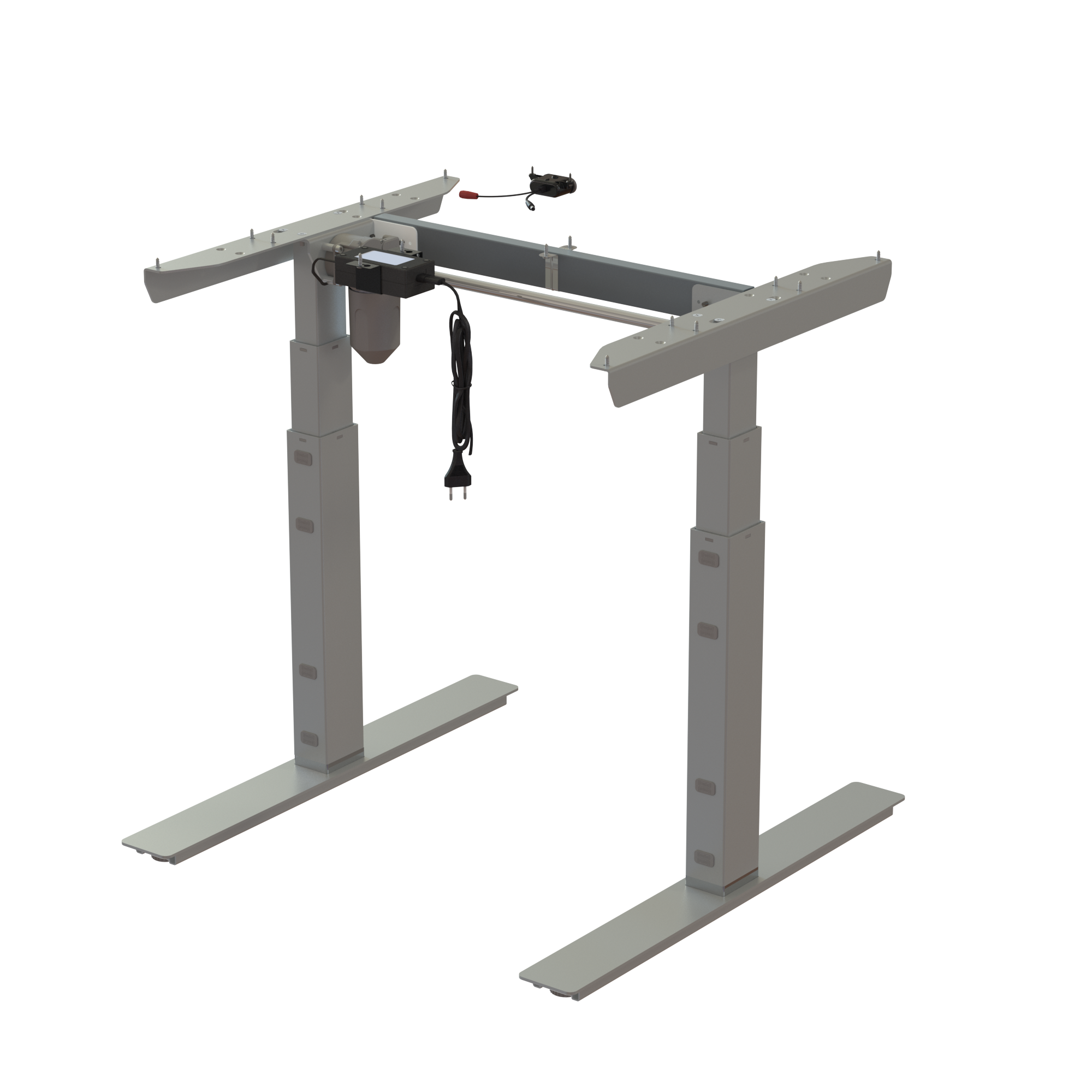 Ergonomic desk frame | Width 072 cm | Silver