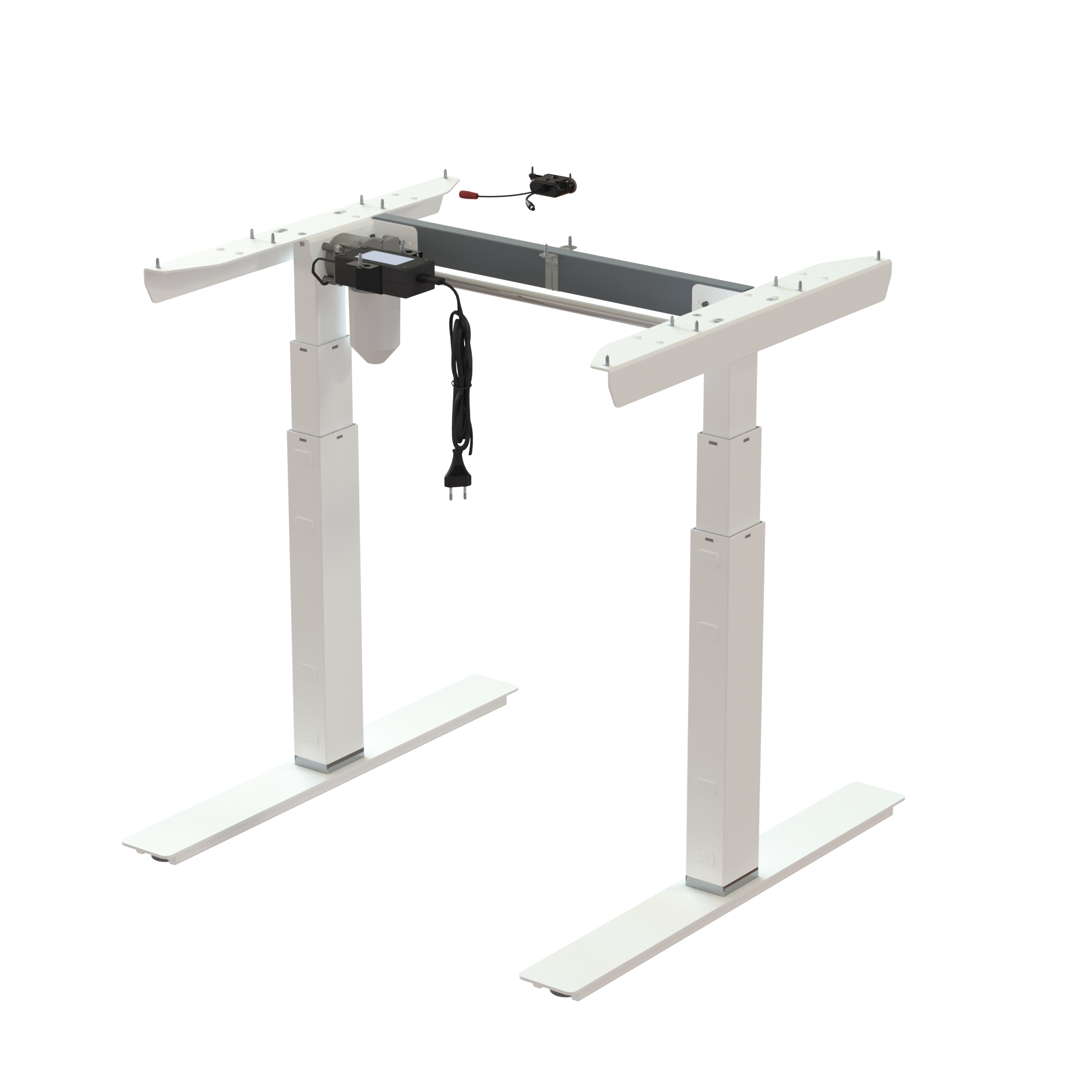 Ergonomic desk frame | Width 072 cm | White
