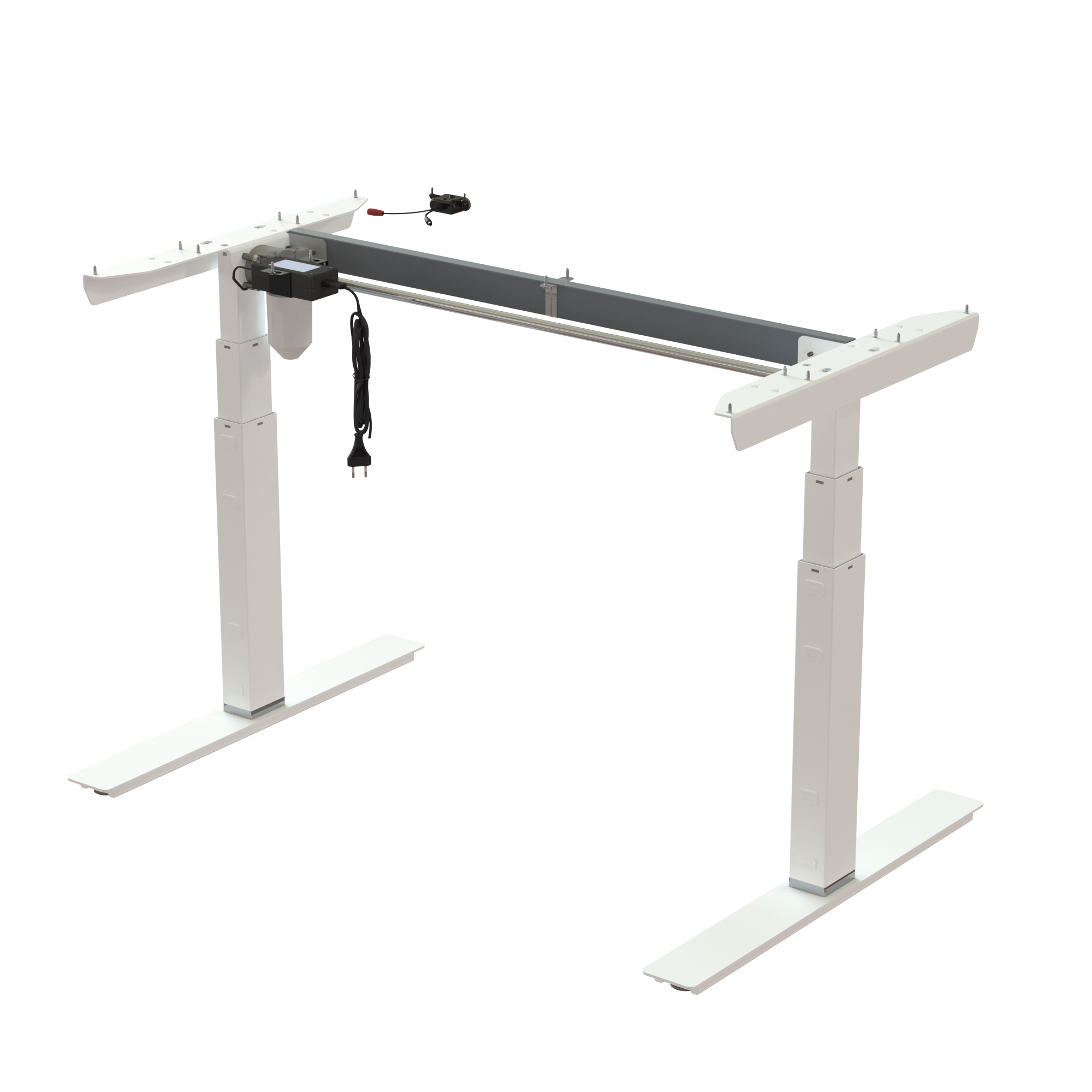 Ergonomic desk frame | Width 112 cm | White