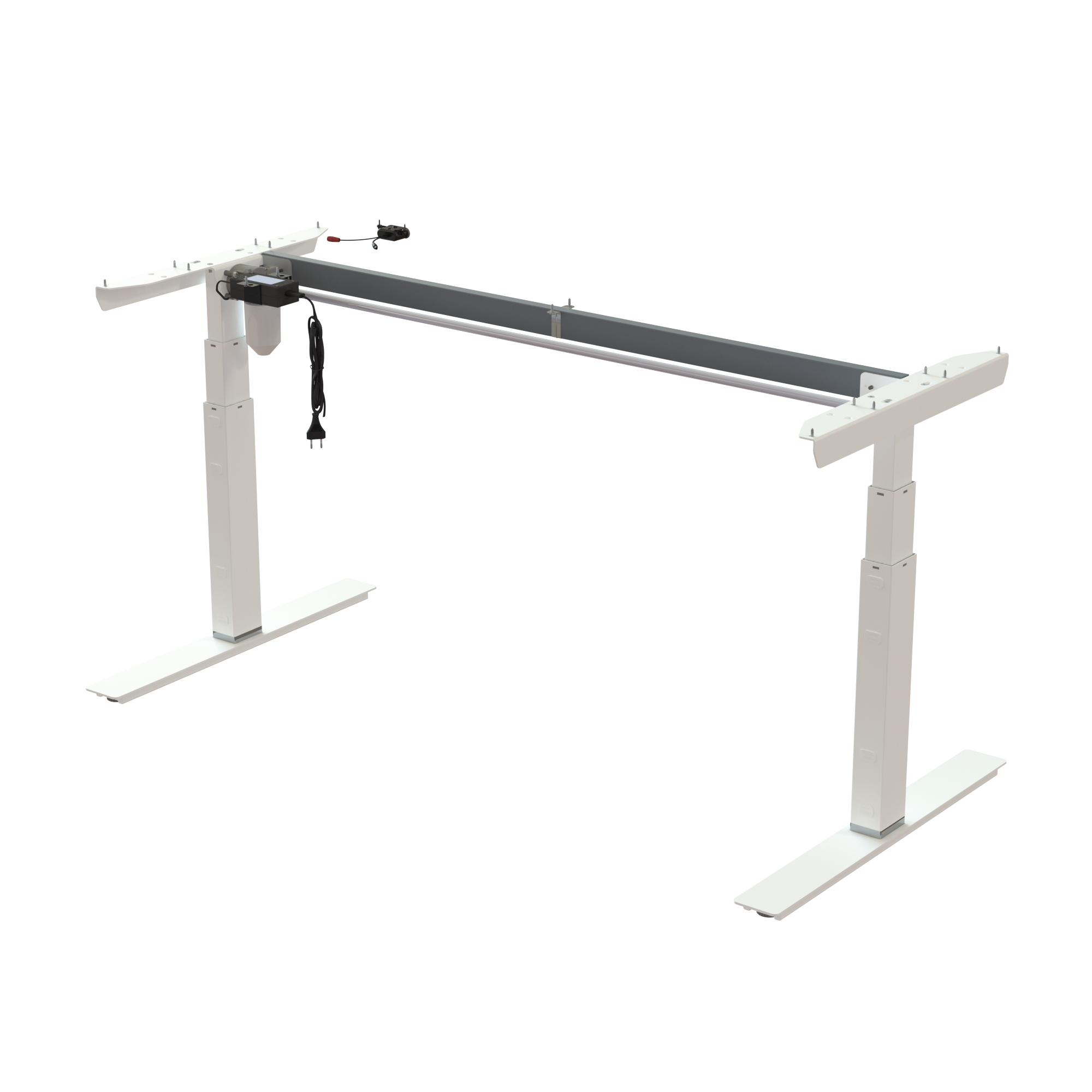 Ergonomic desk frame | Width 152 cm | White
