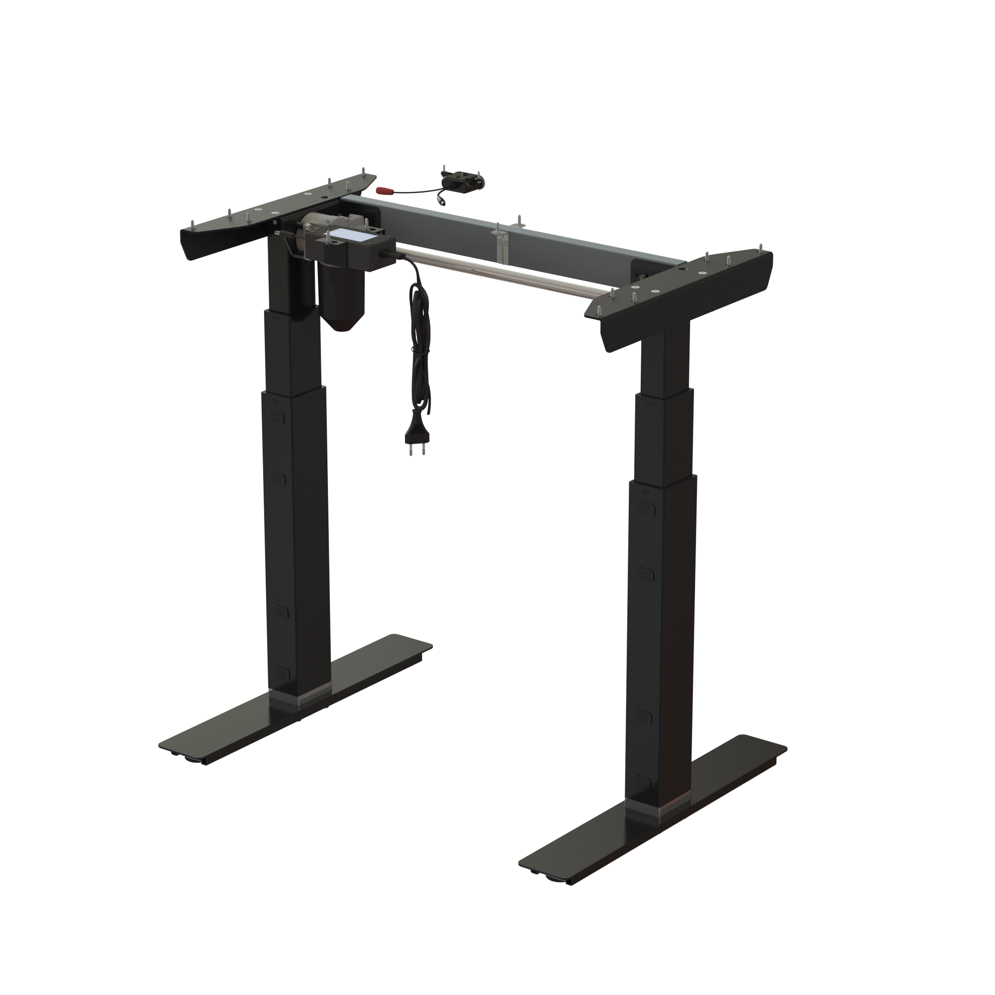 Ergonomic desk frame | Width 072 cm | Black 