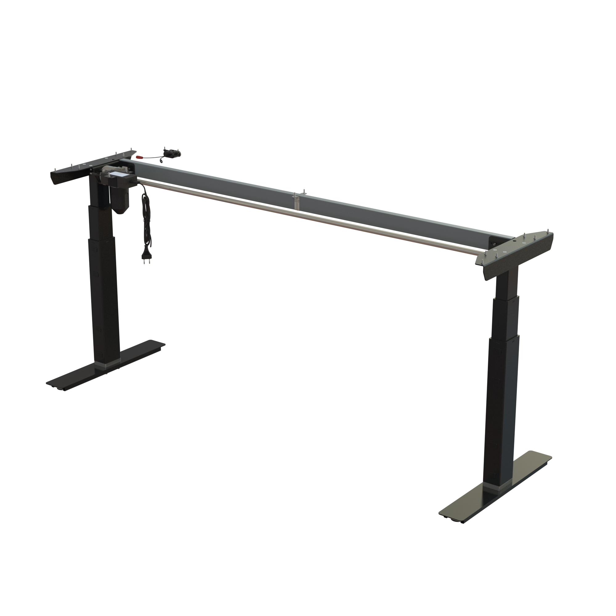 Ergonomic desk frame | Width 172 cm | Black 