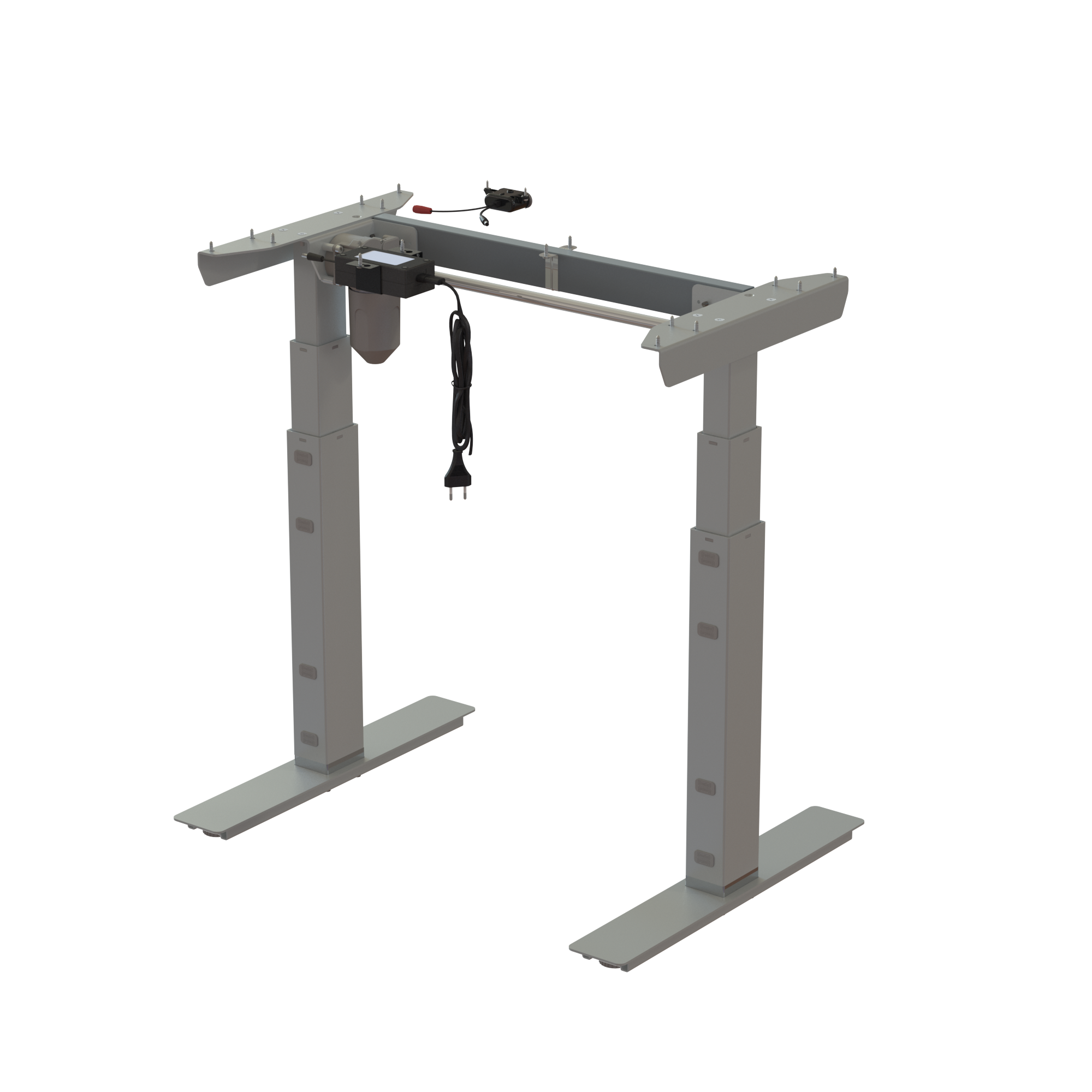 Ergonomic desk frame | Width 072 cm | Silver