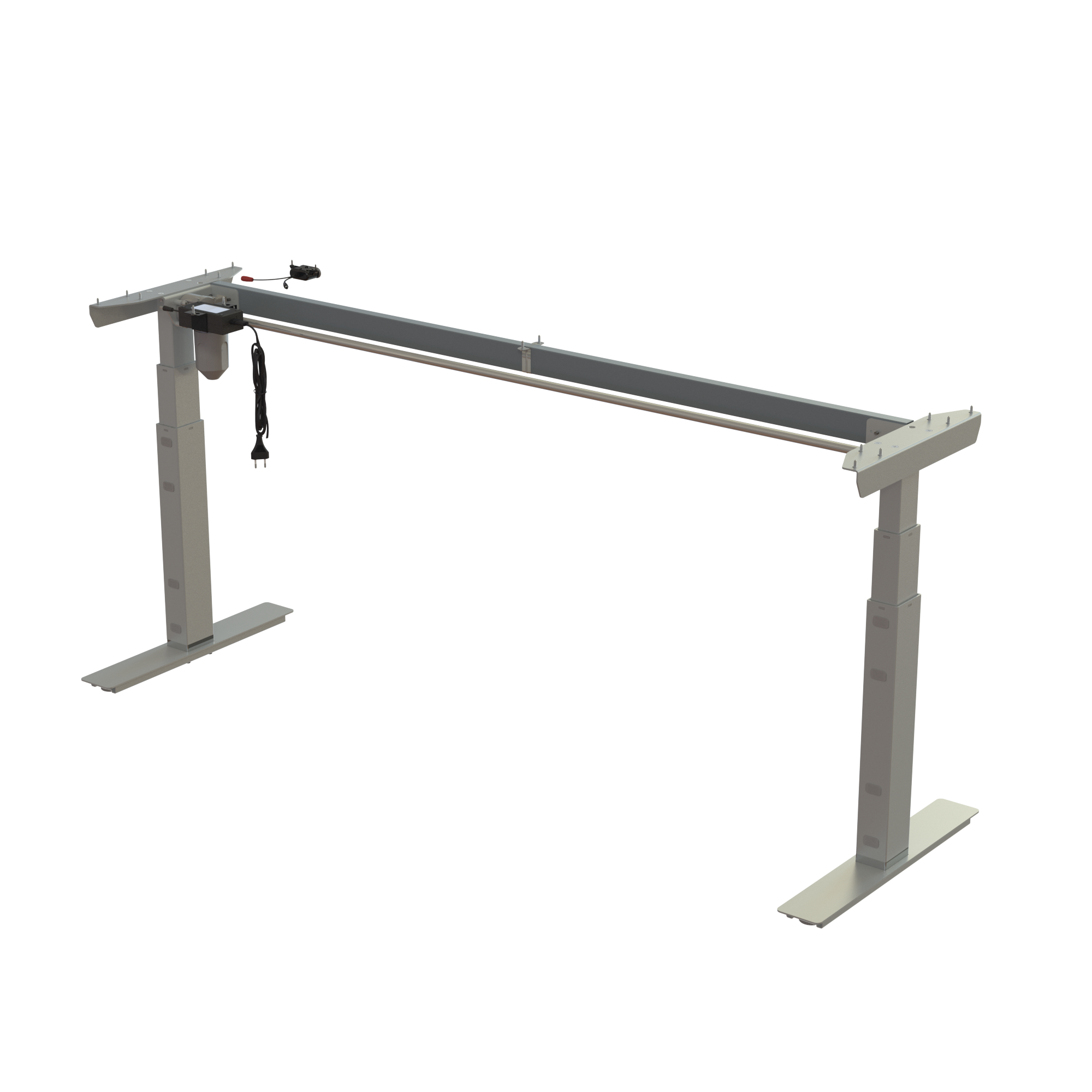 Ergonomic desk frame | Width 172 cm | Silver