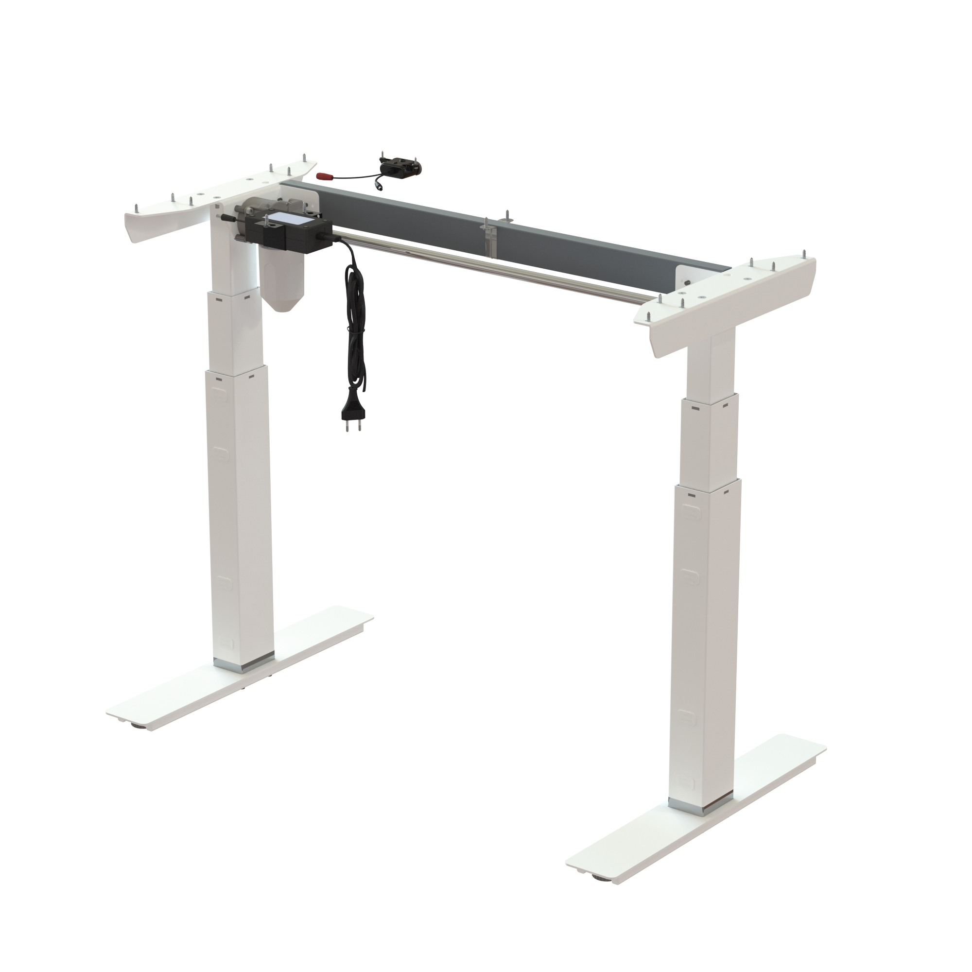 Ergonomic desk frame | Width 092 cm | White