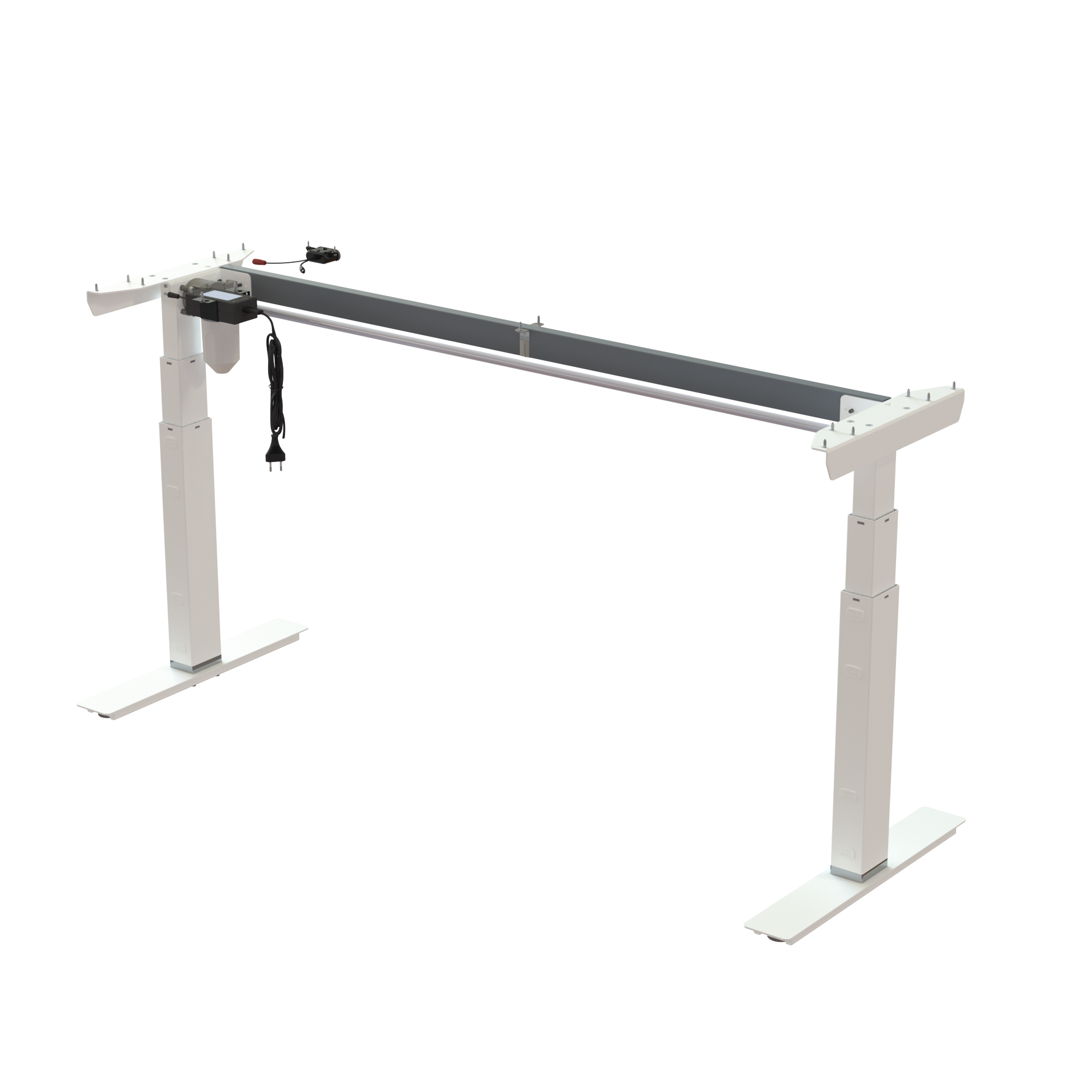 Ergonomic desk frame | Width 152 cm | White