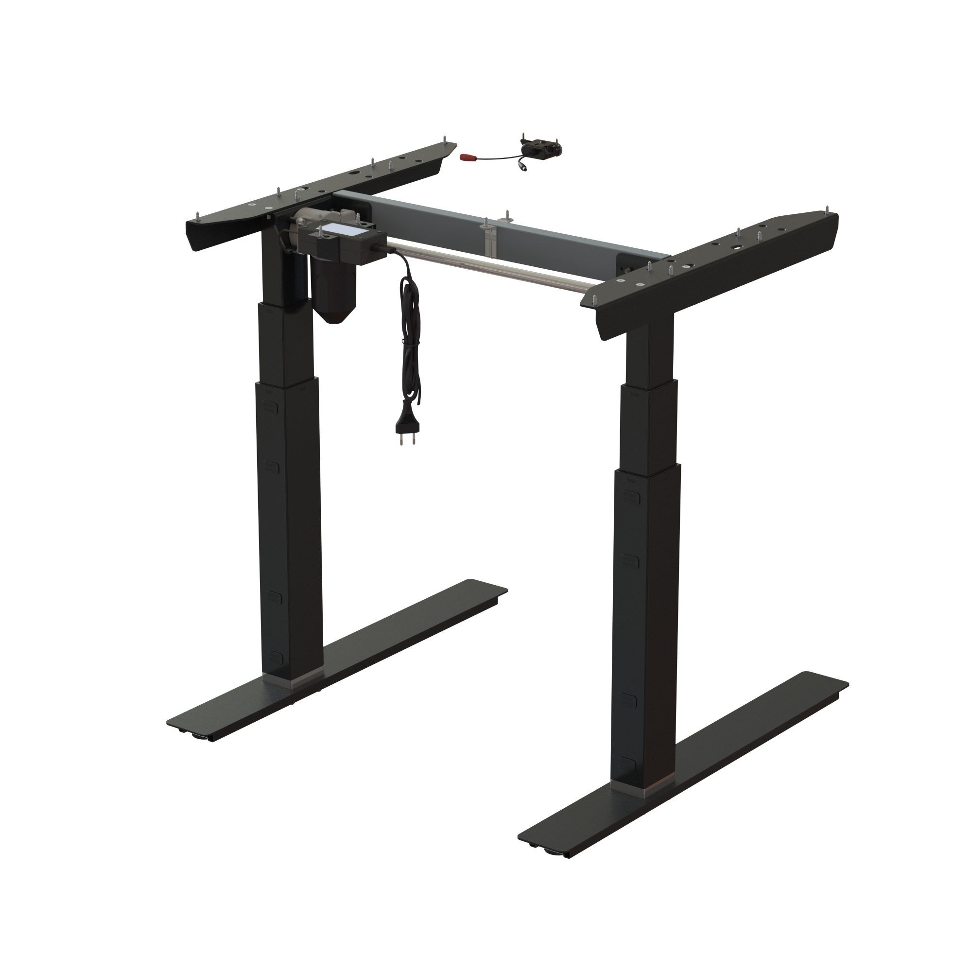 Ergonomic desk frame | Width 072 cm | Black 