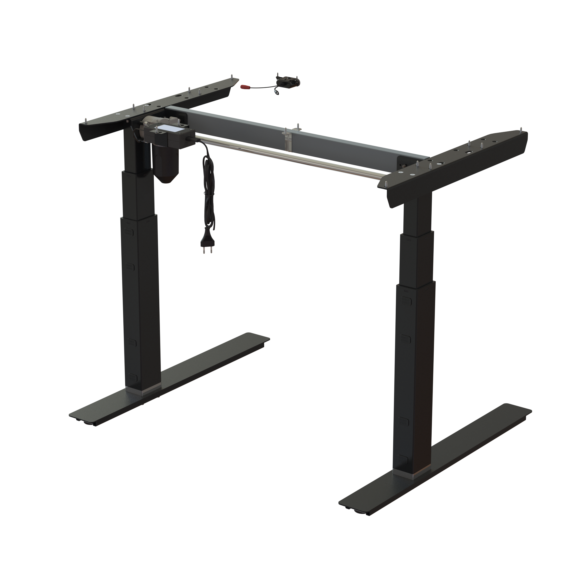 Ergonomic desk frame | Width 092 cm | Black 